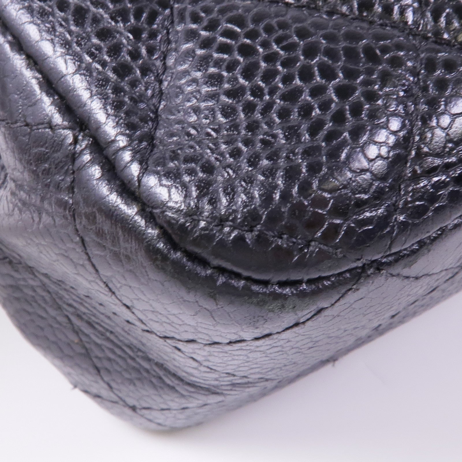 CHANEL 牛皮皮革Classic 25銀扣手挽肩背兩用袋