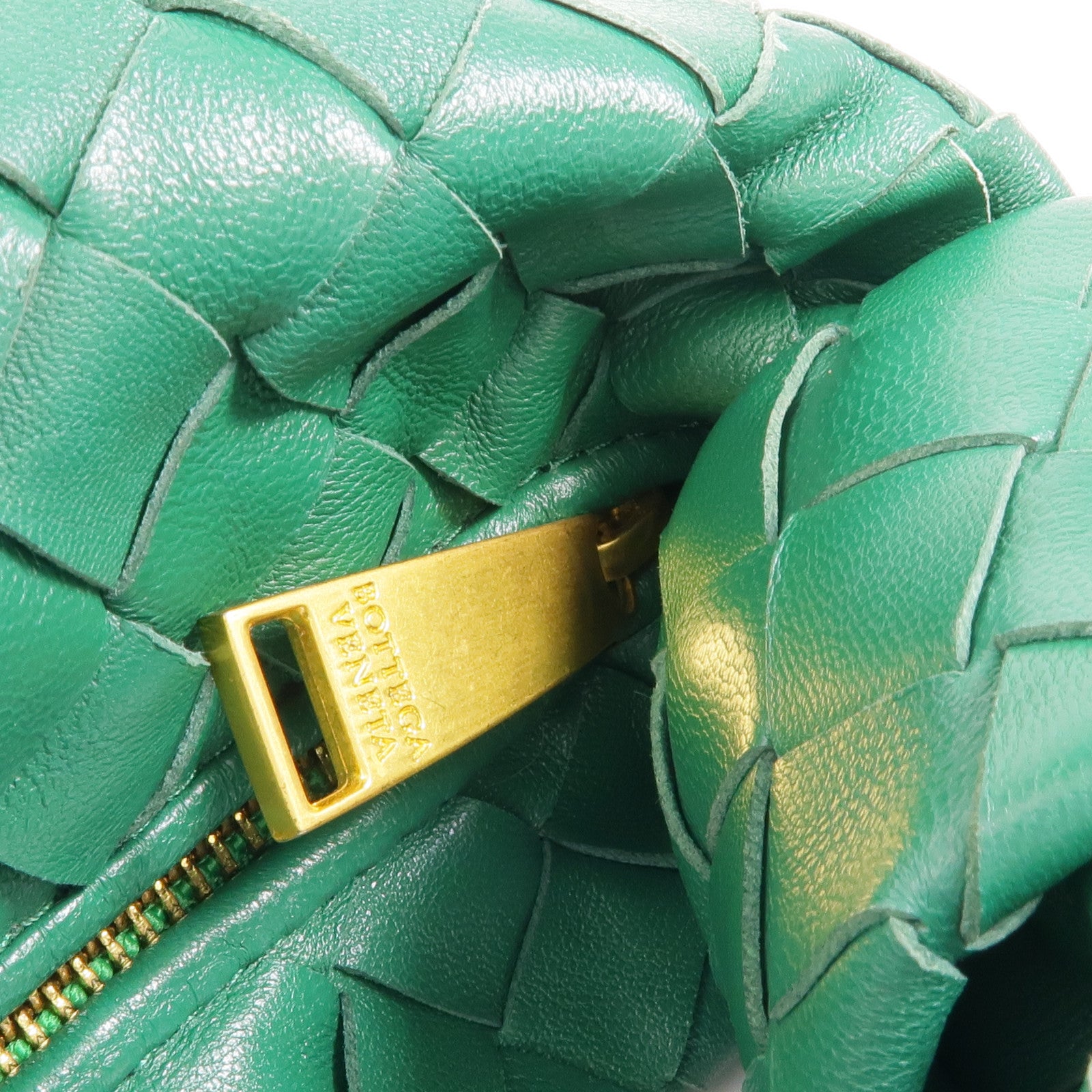 BOTTEGA VENETA 【激減優惠】牛皮皮革Mini Jodie金扣手挽袋