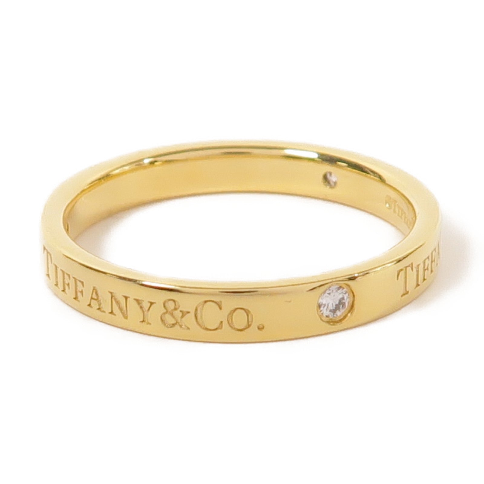 TIFFANY＆CO 18K金Diamond Ring戒指US#8