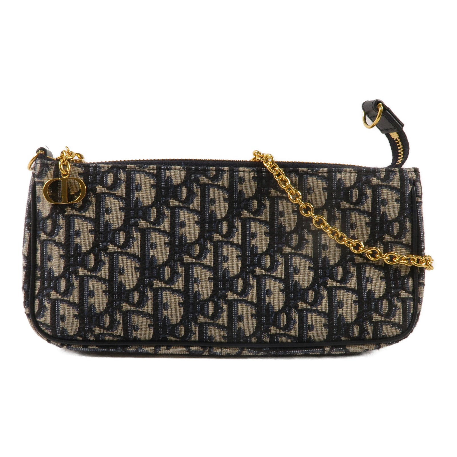 Dior 帆布30 Montaigne Pouch With Chain鏈帶肩背袋