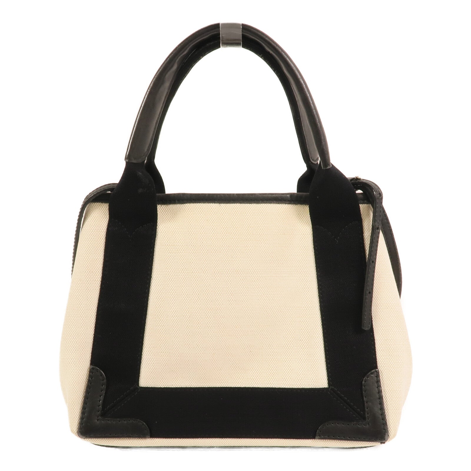 BALENCIAGA 帆布Navy Cabas Small銀扣手挽肩背兩用袋