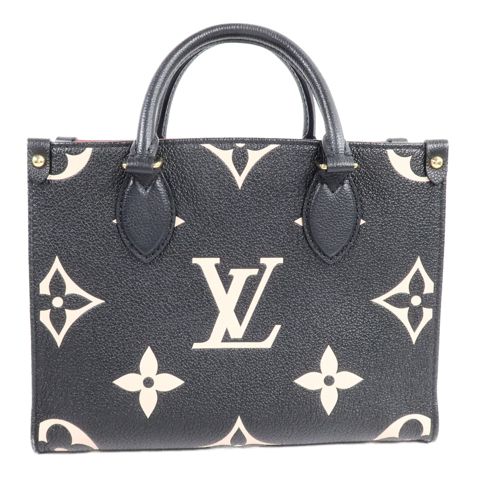 LOUIS VUITTON Monogram Empreinte On The Go PM金扣手挽肩背兩用袋