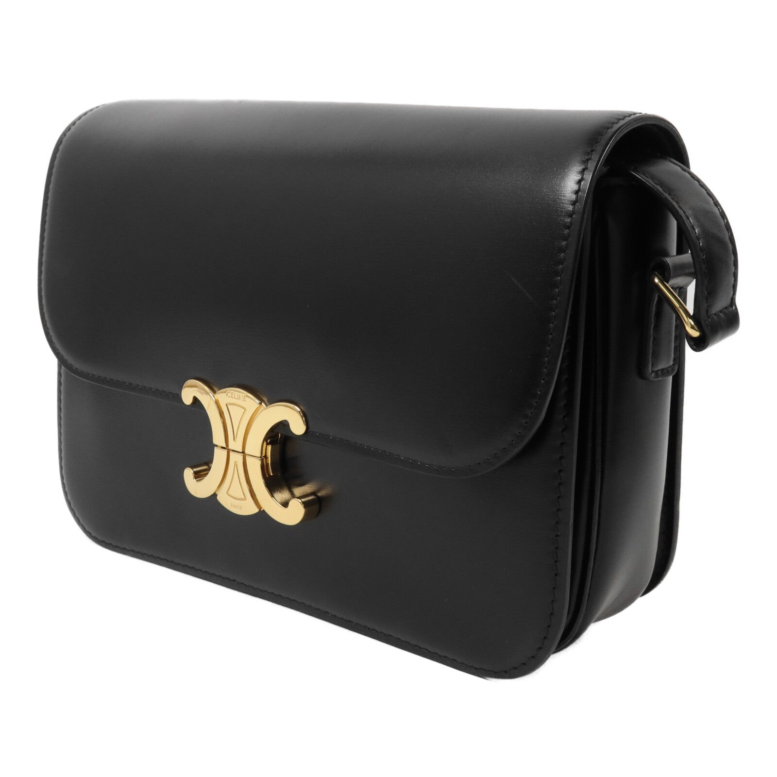 CELINE 牛皮皮革Triomphe Medium肩背袋