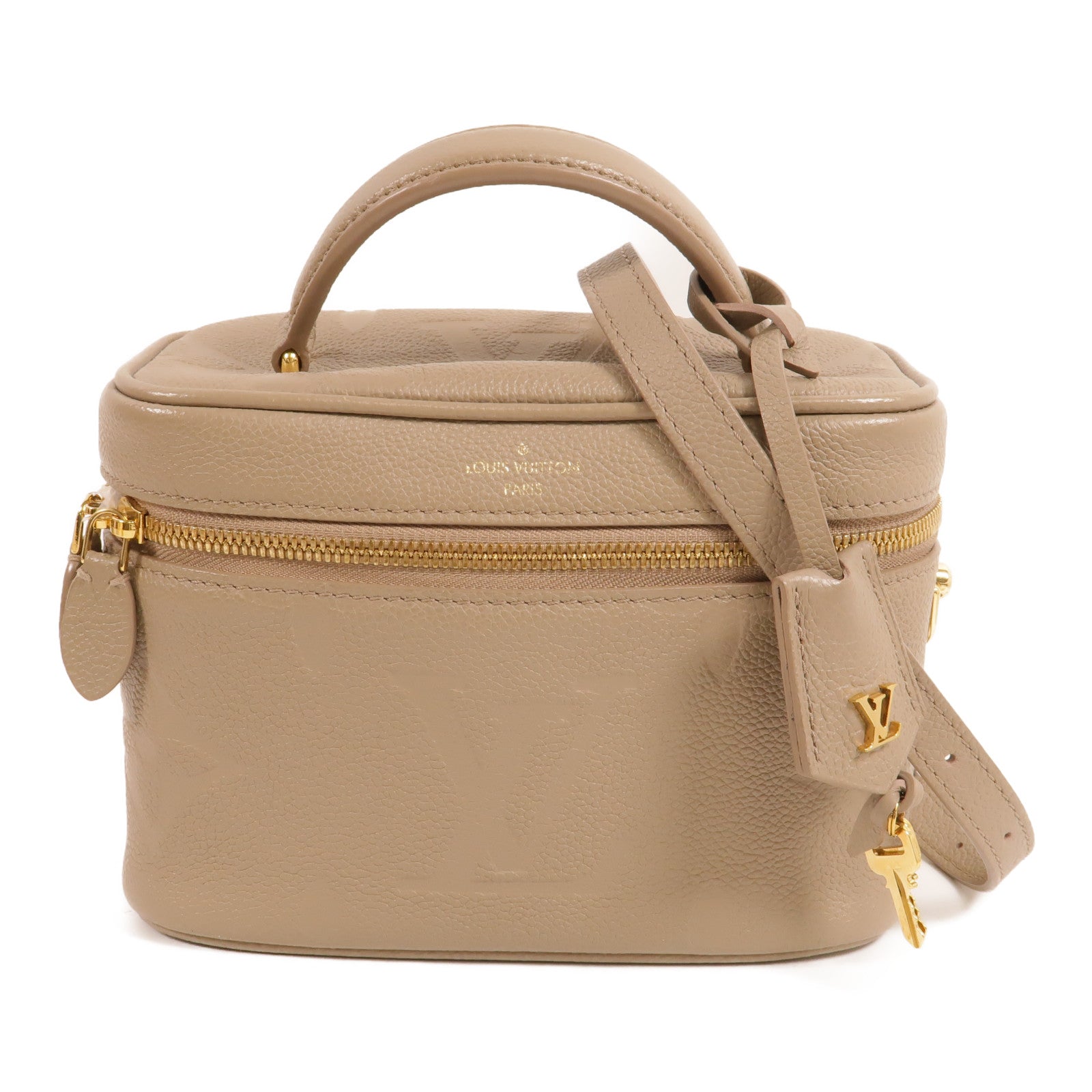 LOUIS VUITTON Monogram Empreinte Vanity PM金扣手挽肩背兩用袋