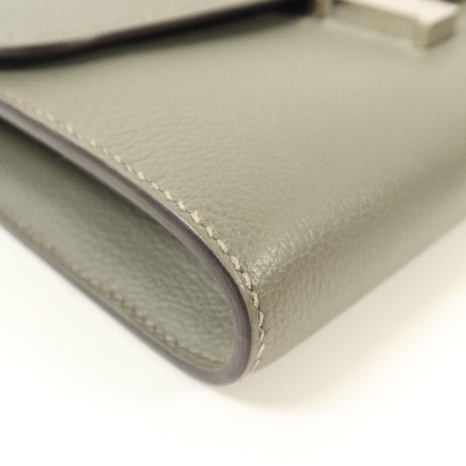 HERMES Evercolor皮革Constance To Go肩背袋Gris Meyer