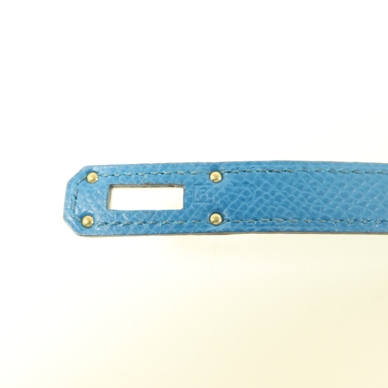 HERMES Epsom皮革Kelly Wallet長錢包Bleu Izmir