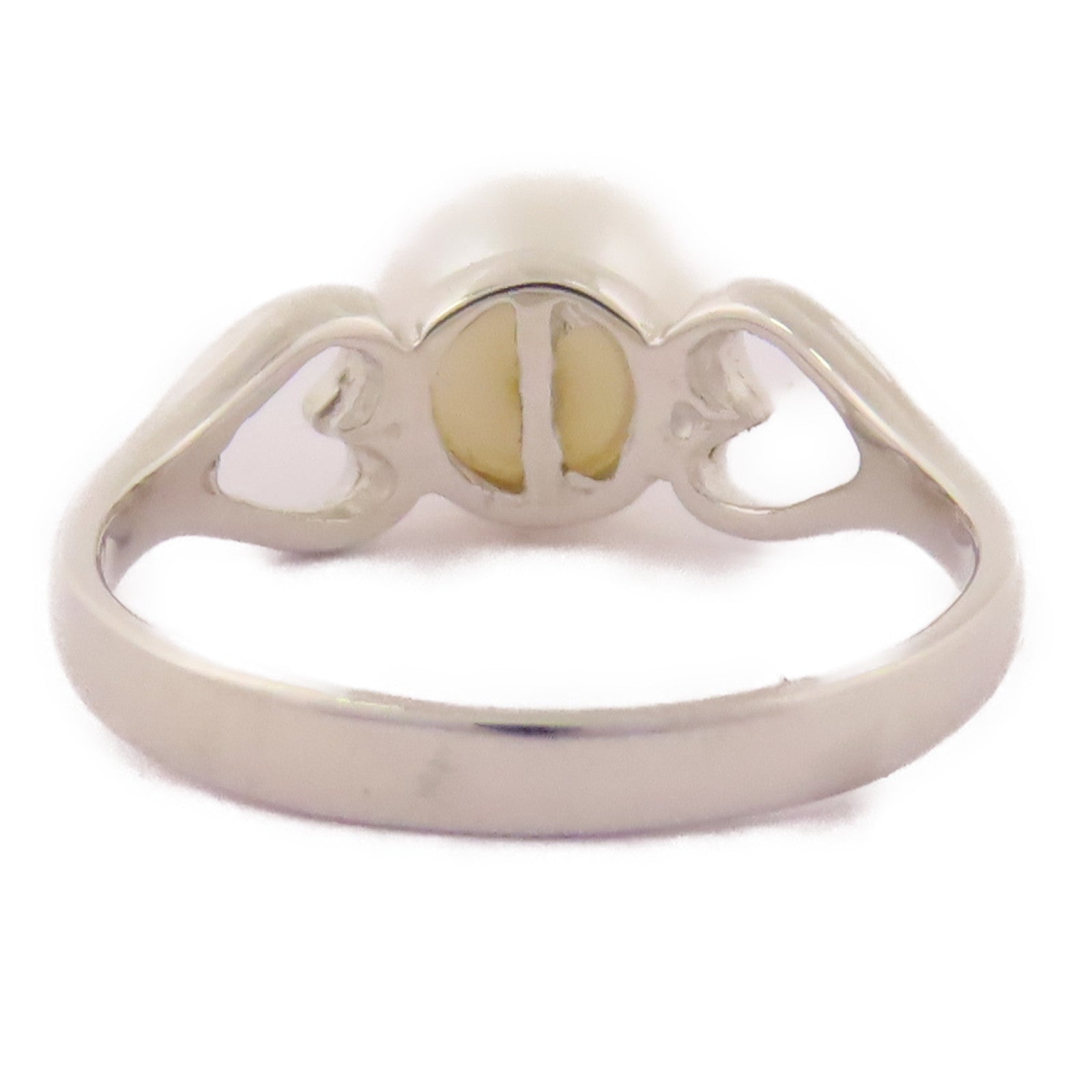 JEWELRY 【激減優惠】18K白金Pearl Ring戒指US#5.5