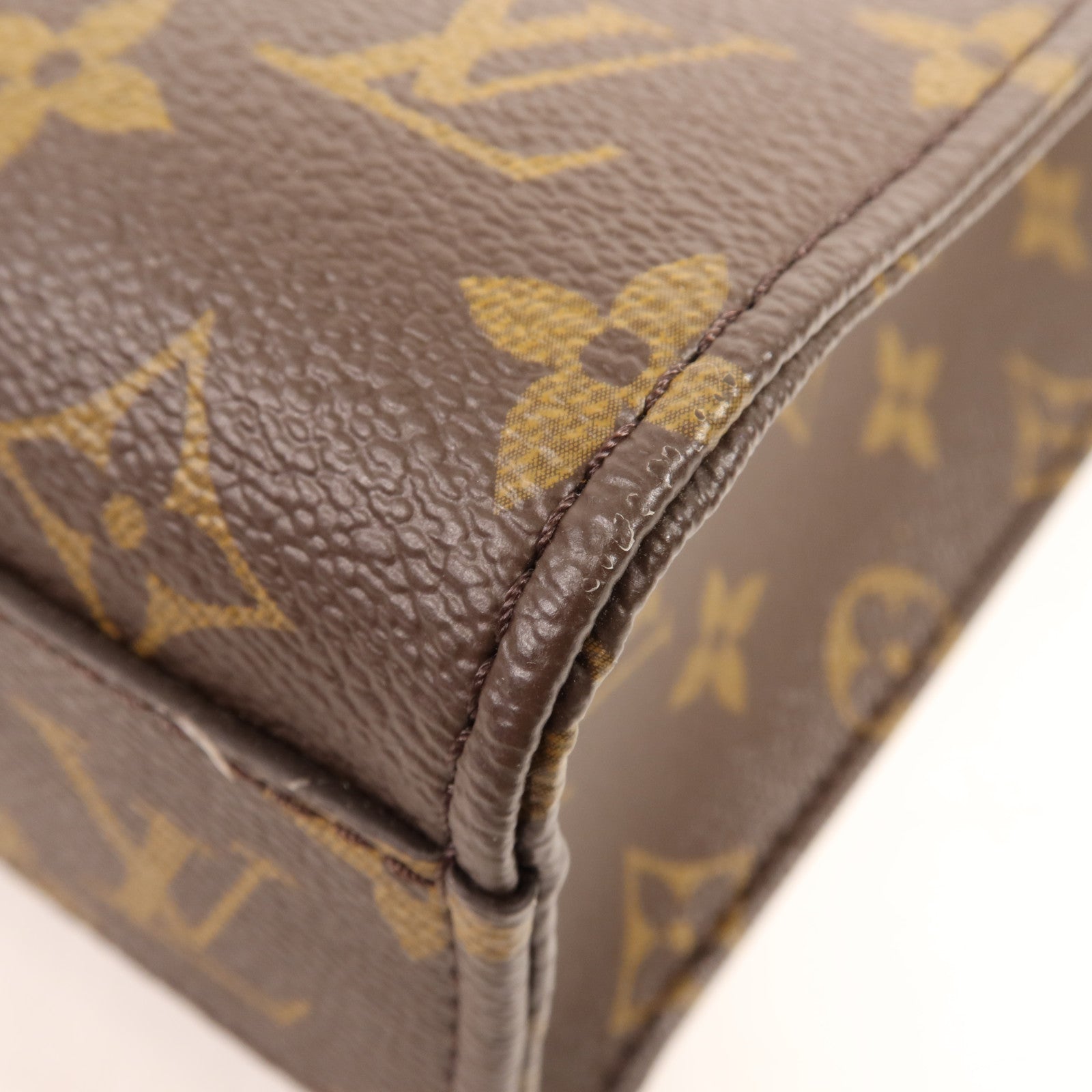 LOUIS VUITTON Monogram Sac Plat BB金扣手挽肩背兩用袋