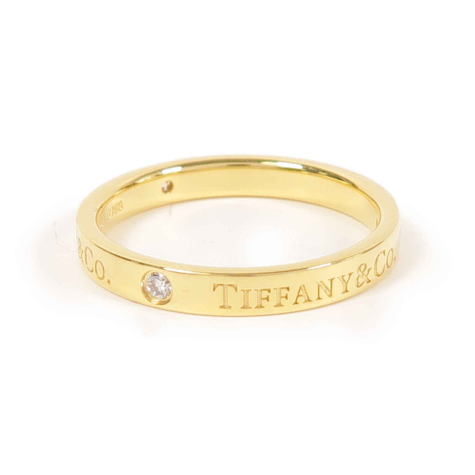TIFFANY＆CO 18K金Diamond Ring戒指US#8