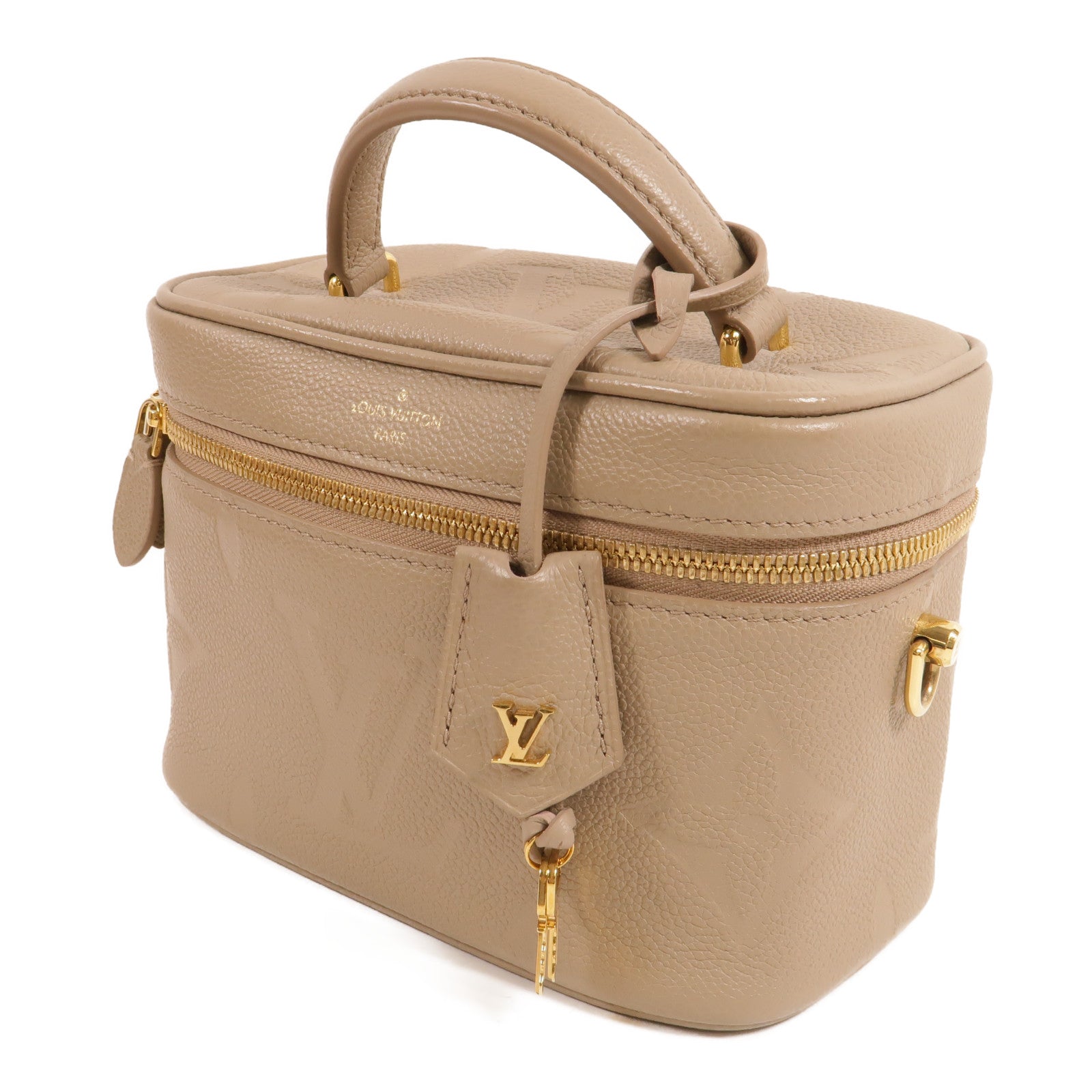 LOUIS VUITTON Monogram Empreinte Vanity PM金扣手挽肩背兩用袋