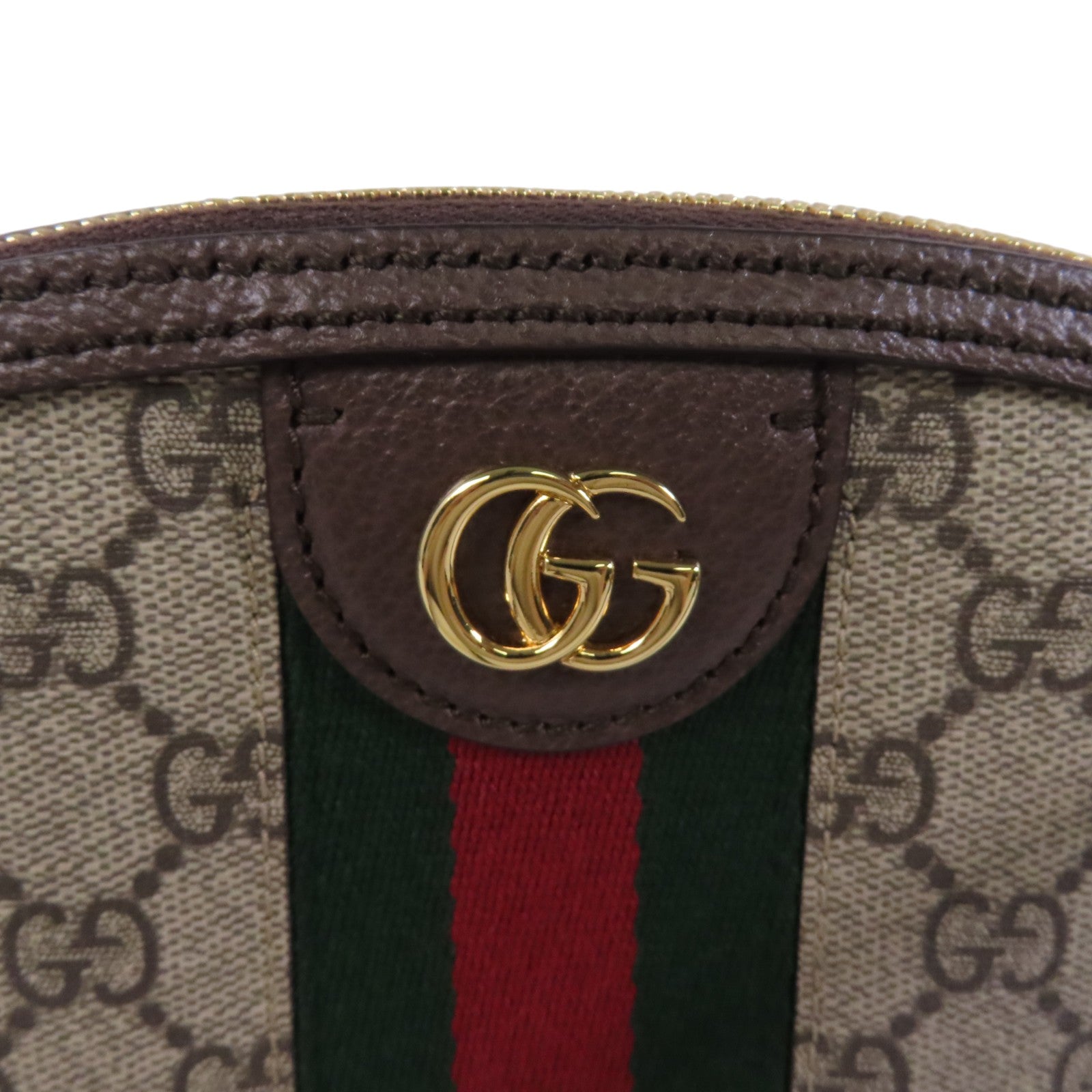 GUCCI 塗層帆布Ophidia GG金扣肩背袋