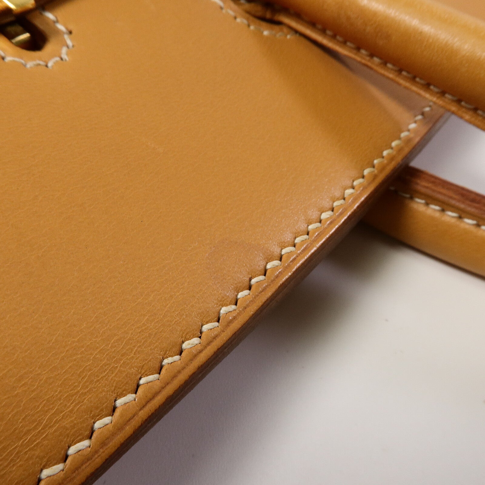 HERMES Gulliver皮革Birkin 35手挽袋Beige