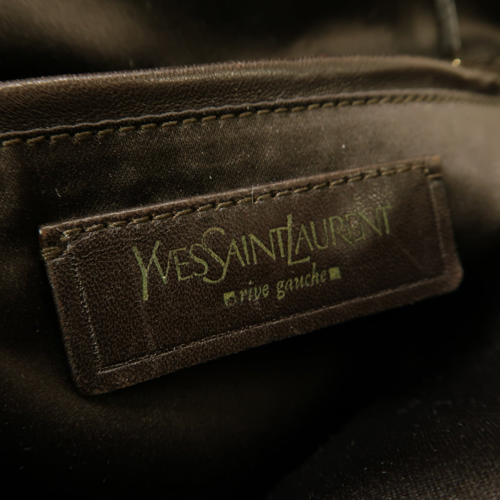 SAINT LAURENT 牛皮皮革Hand Bag金扣手提袋金色
