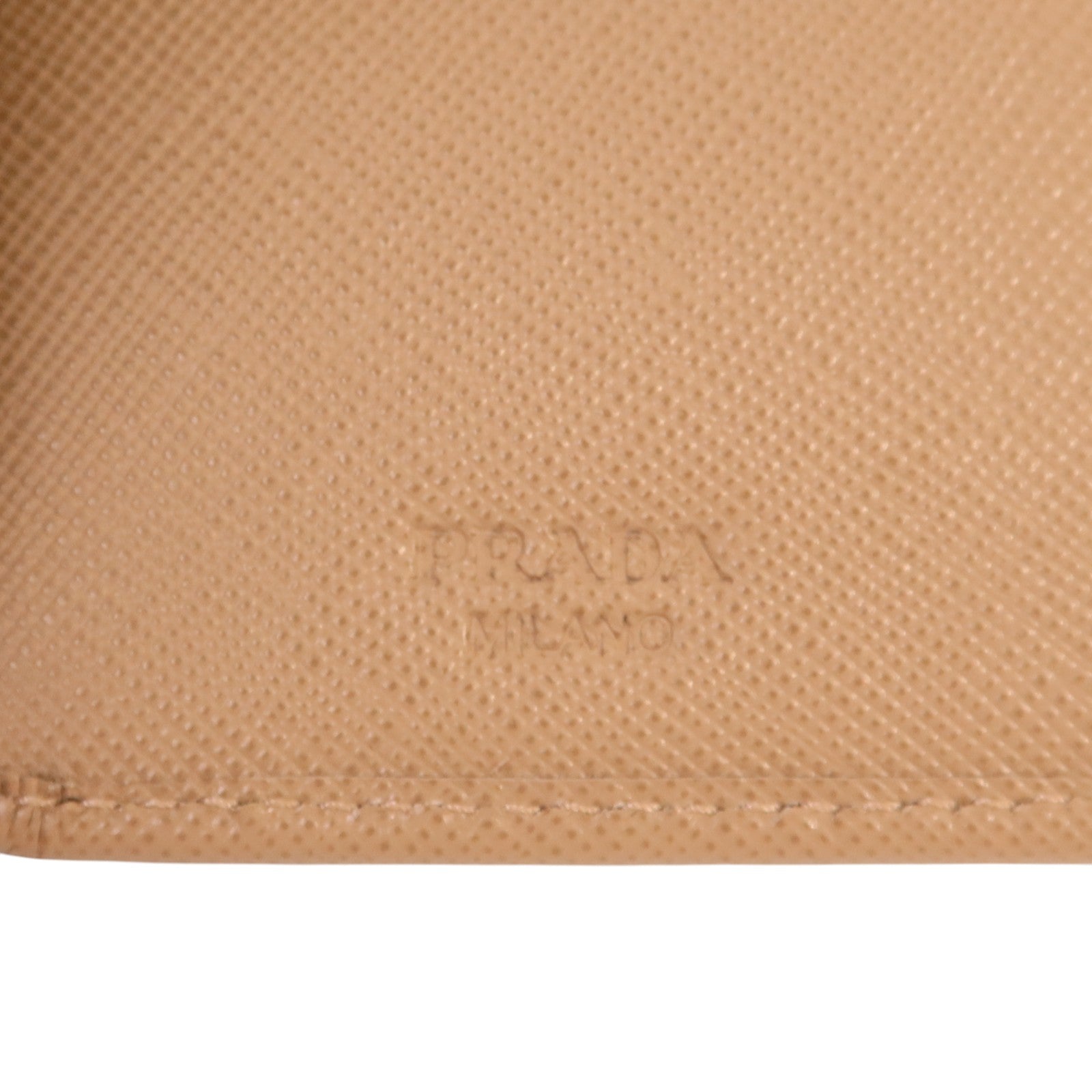 PRADA 【激減優惠】Saffiano皮革Wallet金扣錢包