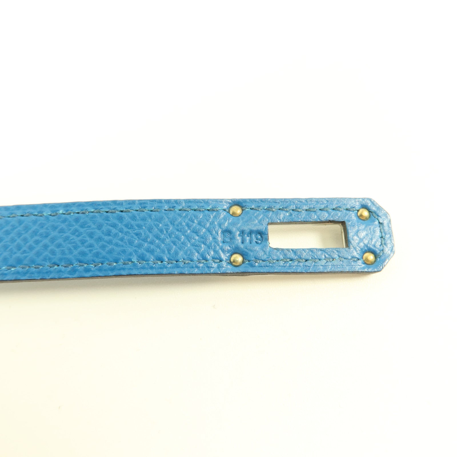 HERMES Epsom皮革Kelly Wallet長錢包Bleu Izmir