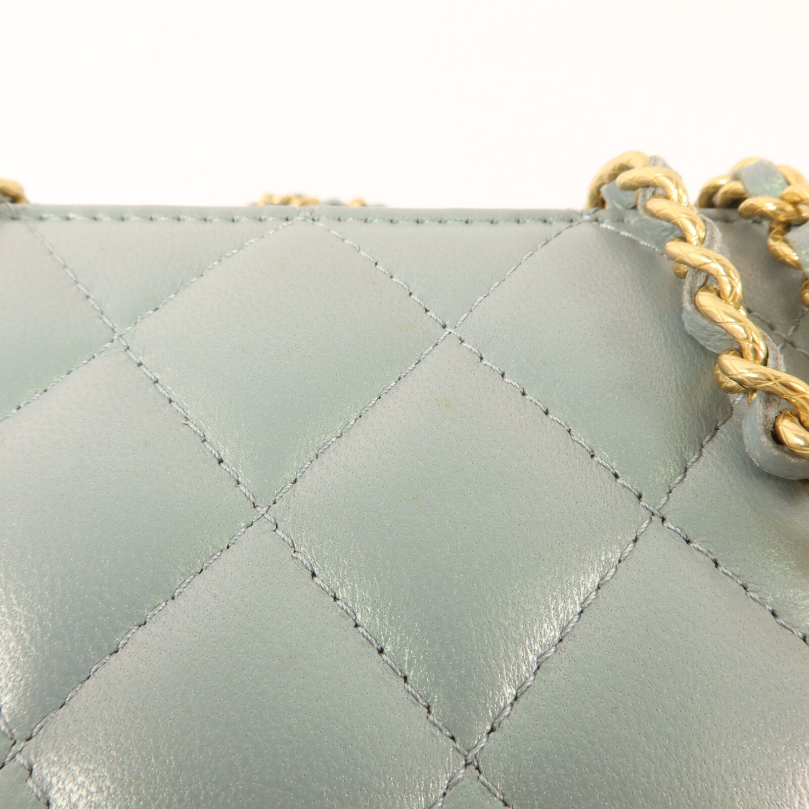 CHANEL 羊皮皮革25C Top Handle Vanity Case鏈帶肩背袋
