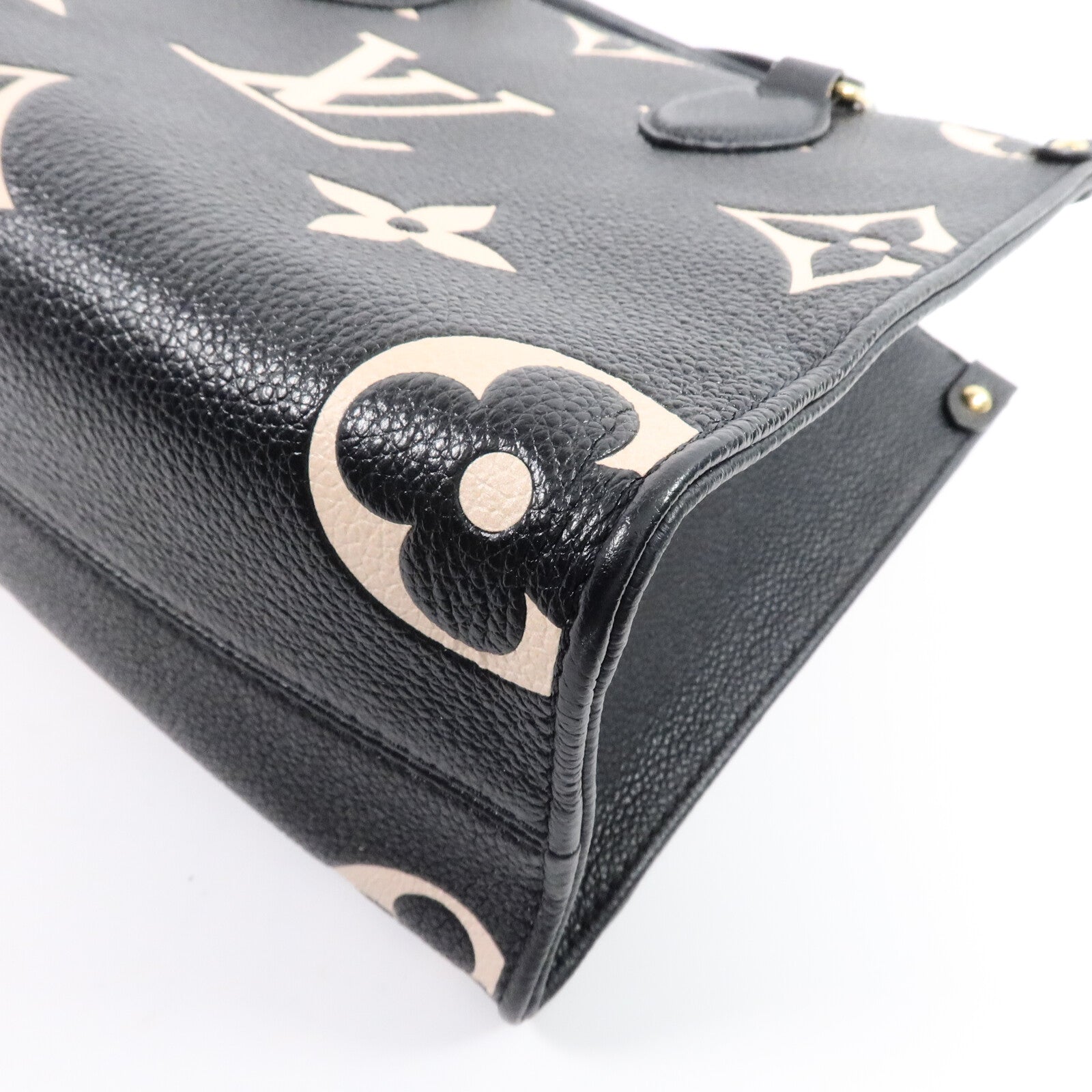 LOUIS VUITTON Monogram Empreinte On The Go PM金扣手挽肩背兩用袋