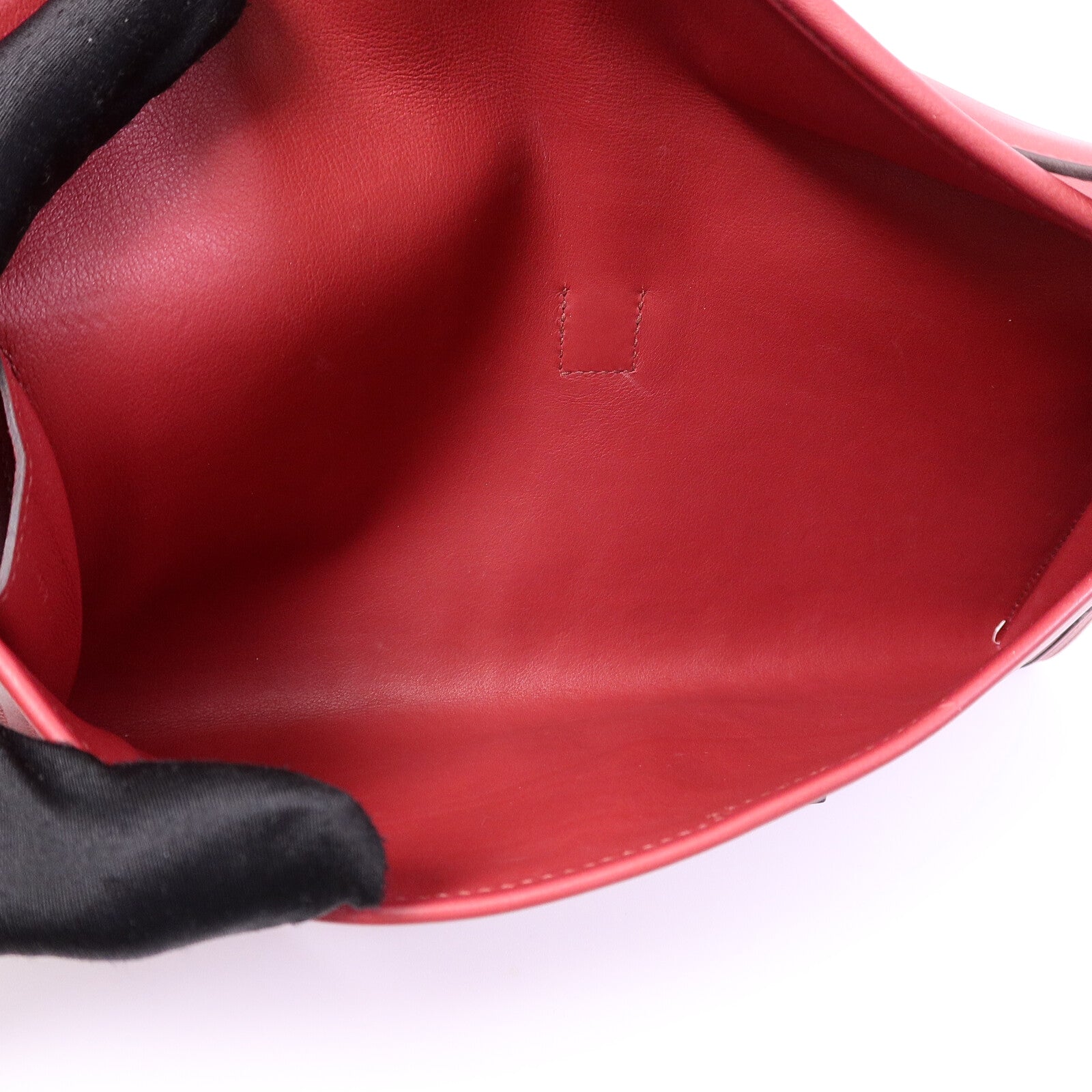 HERMES Swift皮革Jige Elan 29 Clutch手拿包Rouge Grenade