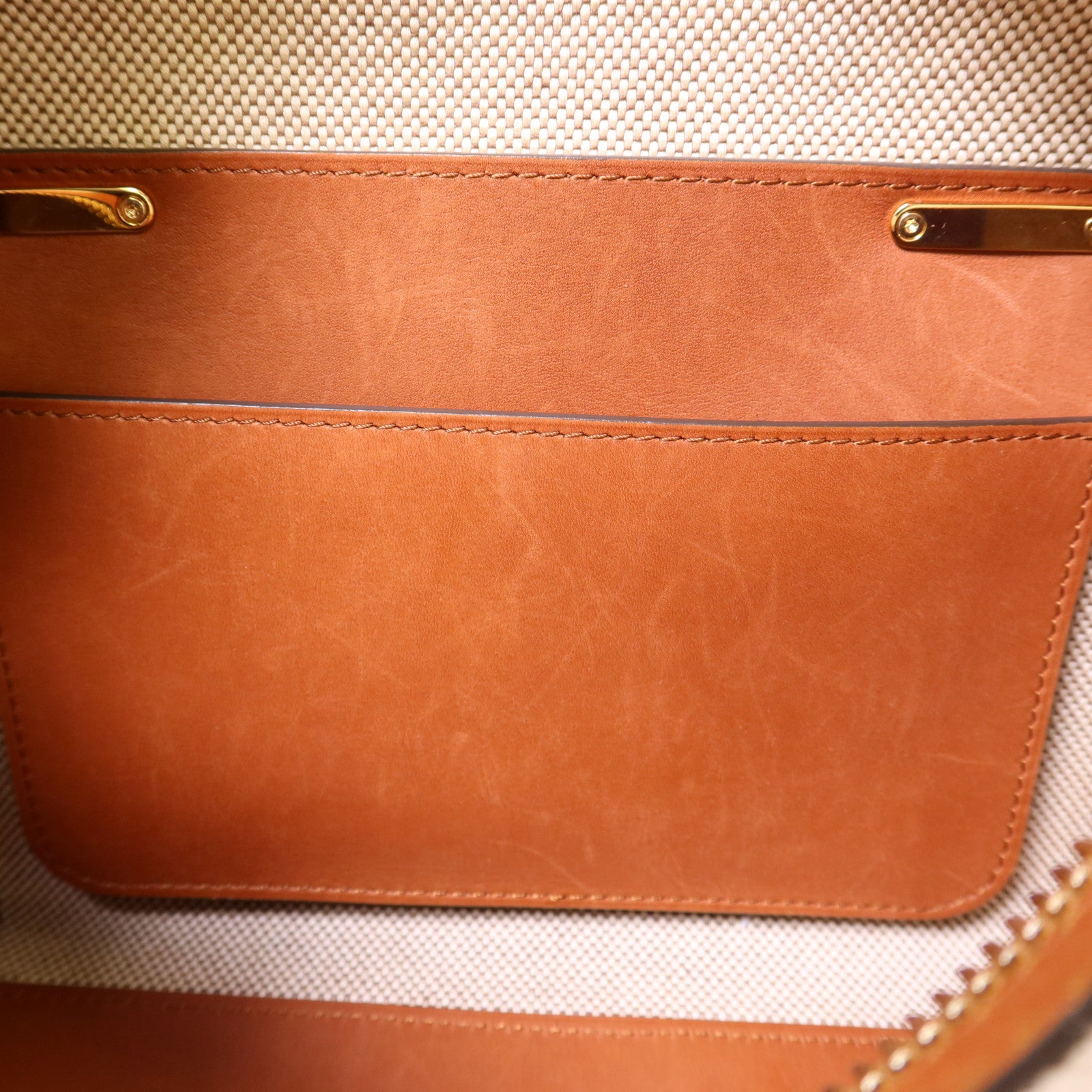 Delvaux 帆布/皮革Cool Box MM金扣手挽肩背兩用袋