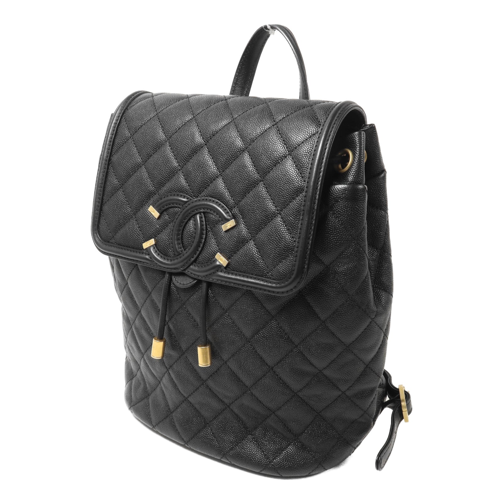 CHANEL 牛皮皮革Chain Backpack鏈帶背包
