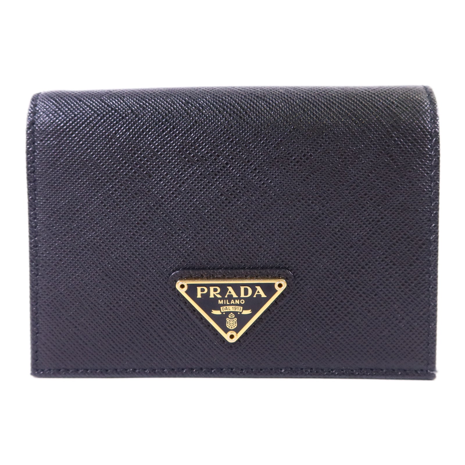 PRADA 牛皮皮革Wallet金扣錢包
