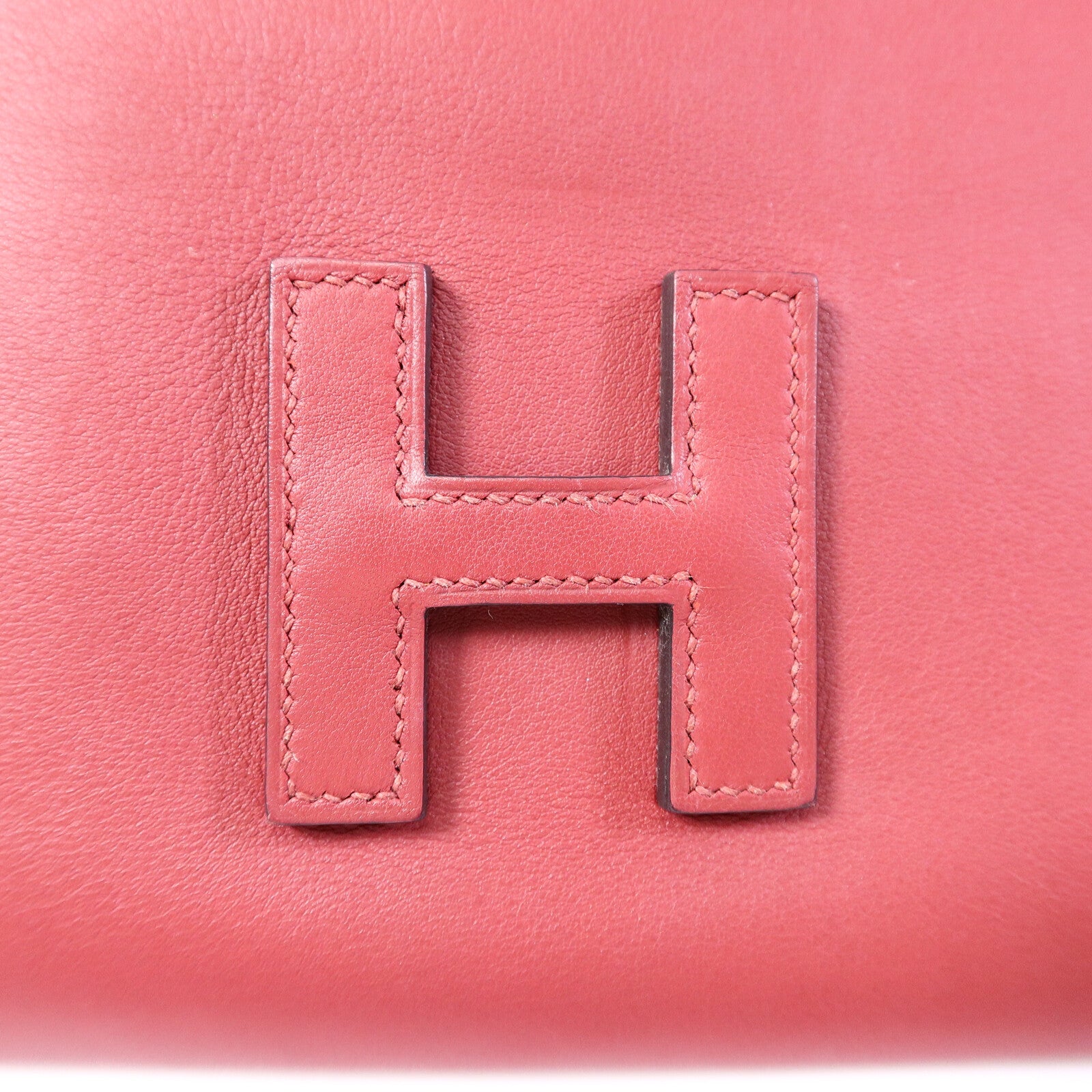 HERMES Swift皮革Jige Elan 29 Clutch手拿包Rouge Grenade