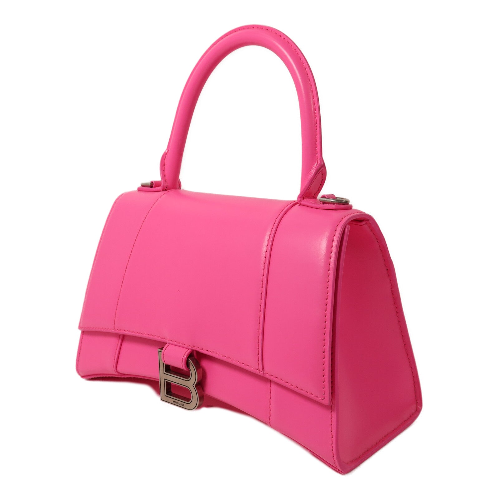 BALENCIAGA 【激減優惠】牛皮皮革Hourglass HandBag Small手挽肩背兩用袋