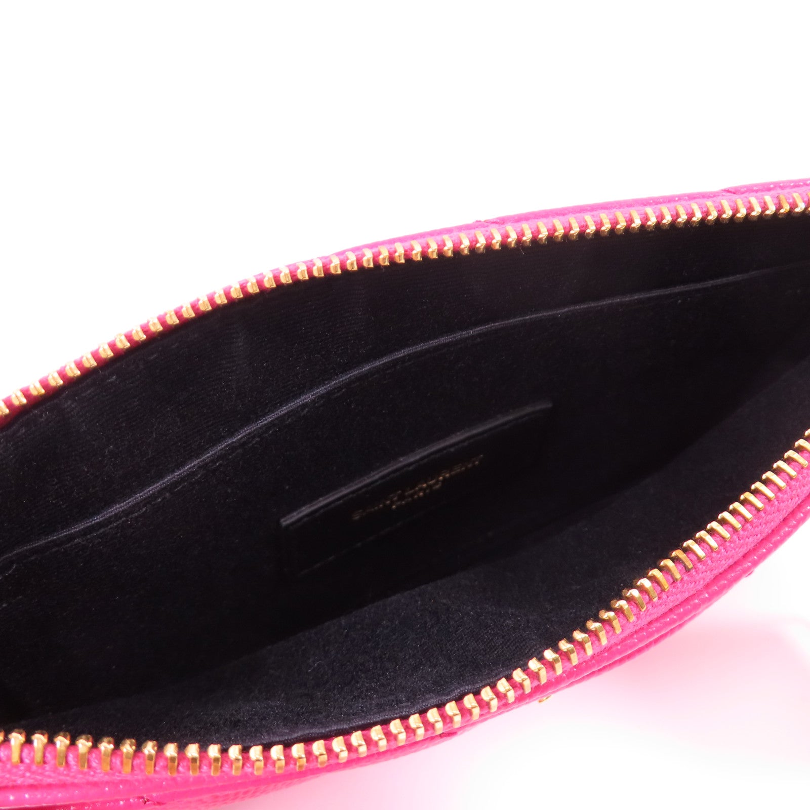 SAINT LAURENT 牛皮皮革Pouch金扣手拿包