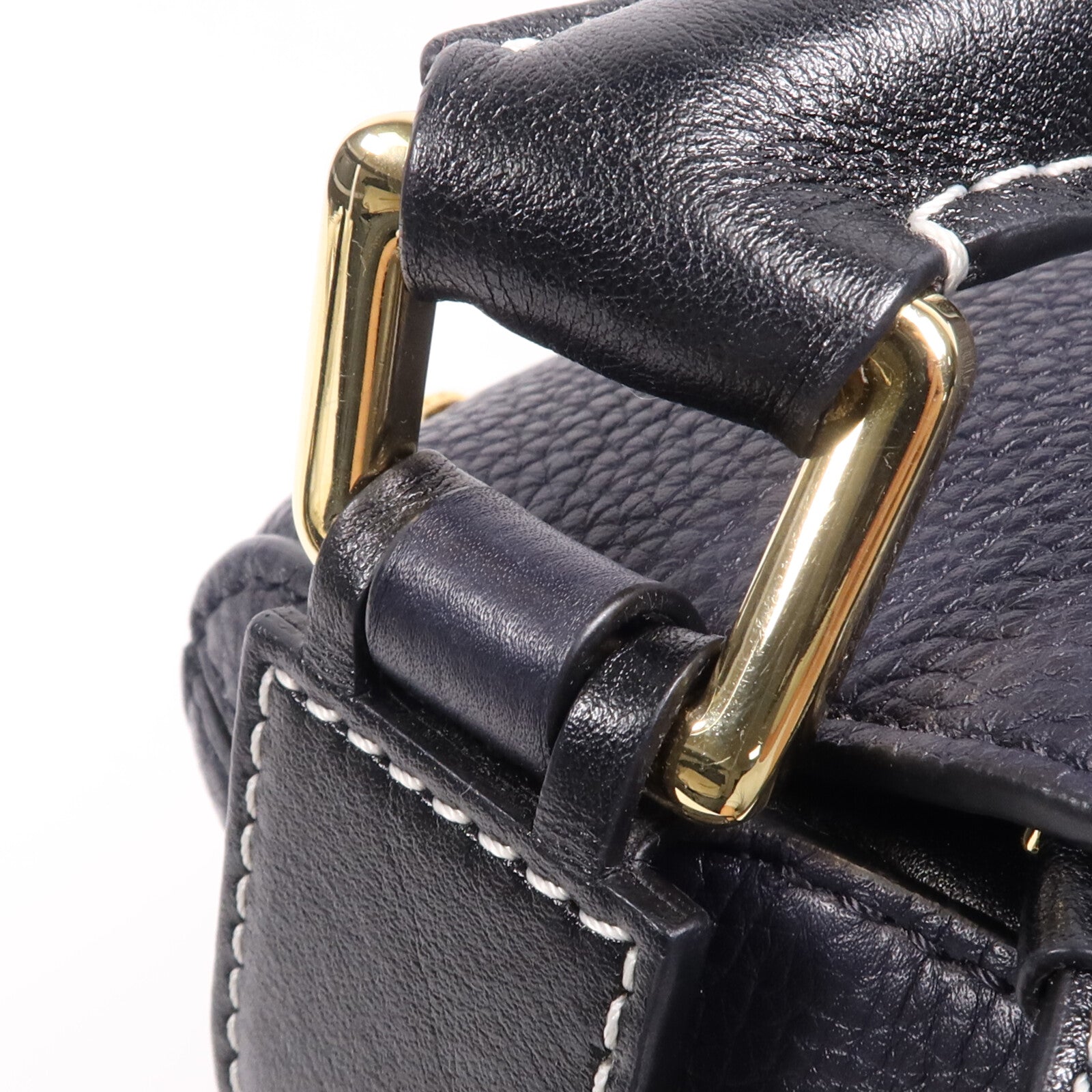 LOEWE 牛皮皮革2 way Shoulder Bag金扣手挽肩背兩用袋