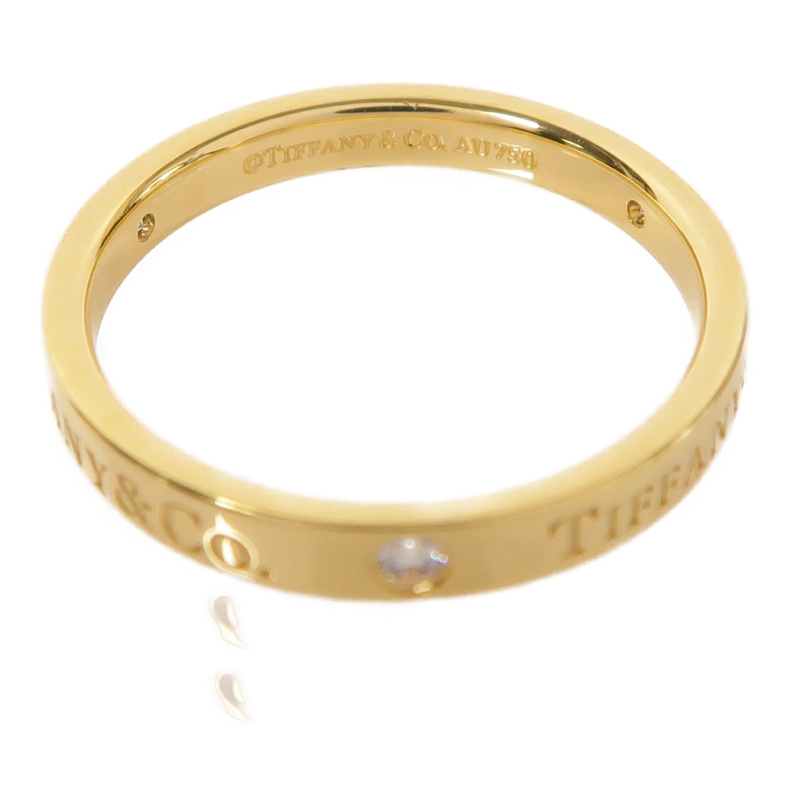 TIFFANY＆CO 18K金Diamond Ring戒指US#8