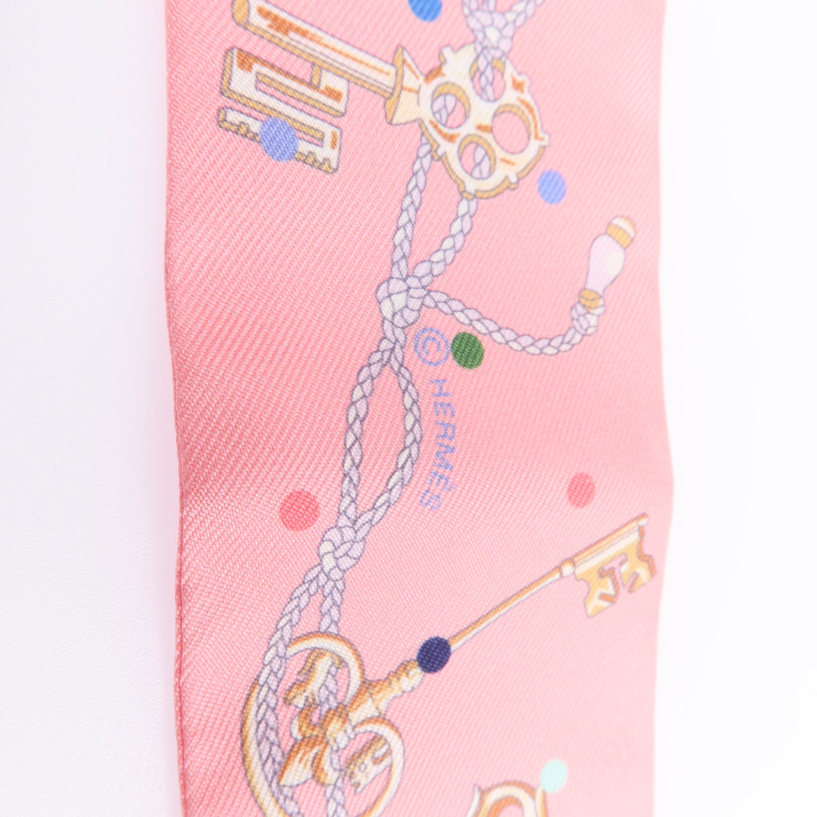 HERMES 【激減優惠】絲質Twilly絲巾