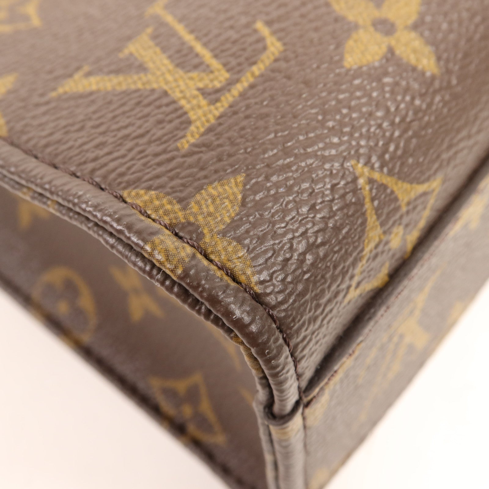 LOUIS VUITTON Monogram Sac Plat BB金扣手挽肩背兩用袋