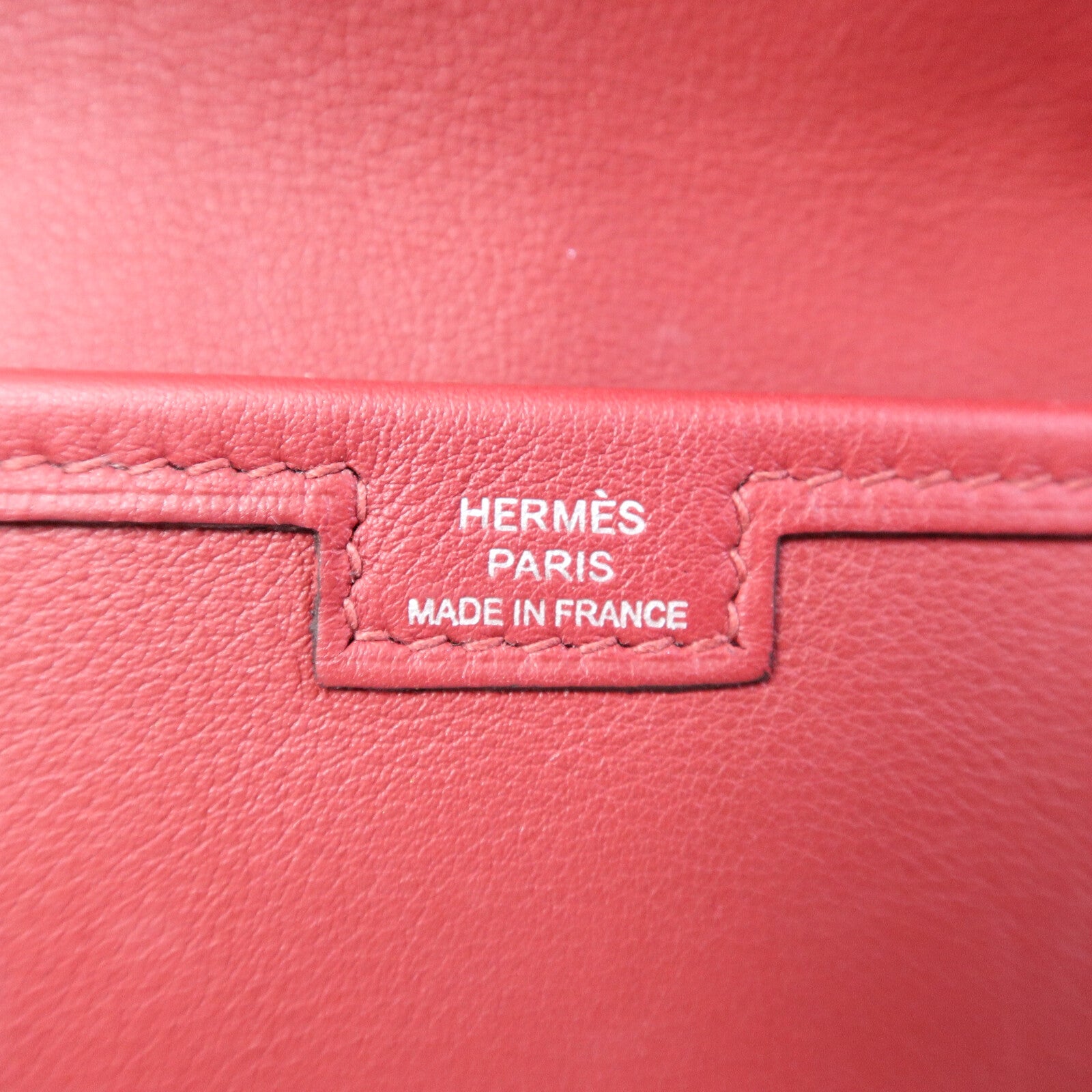 HERMES Swift皮革Jige Elan 29 Clutch手拿包Rouge Grenade