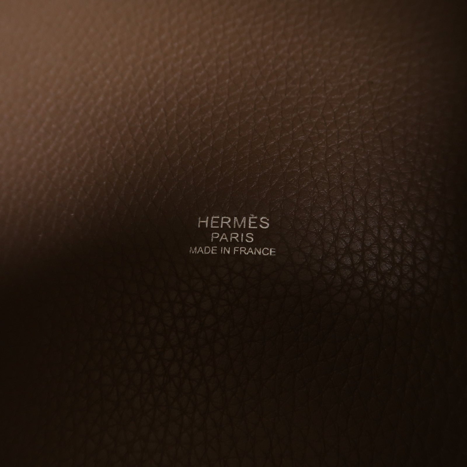 HERMES Clemence皮革Picotin GM銀扣手挽袋