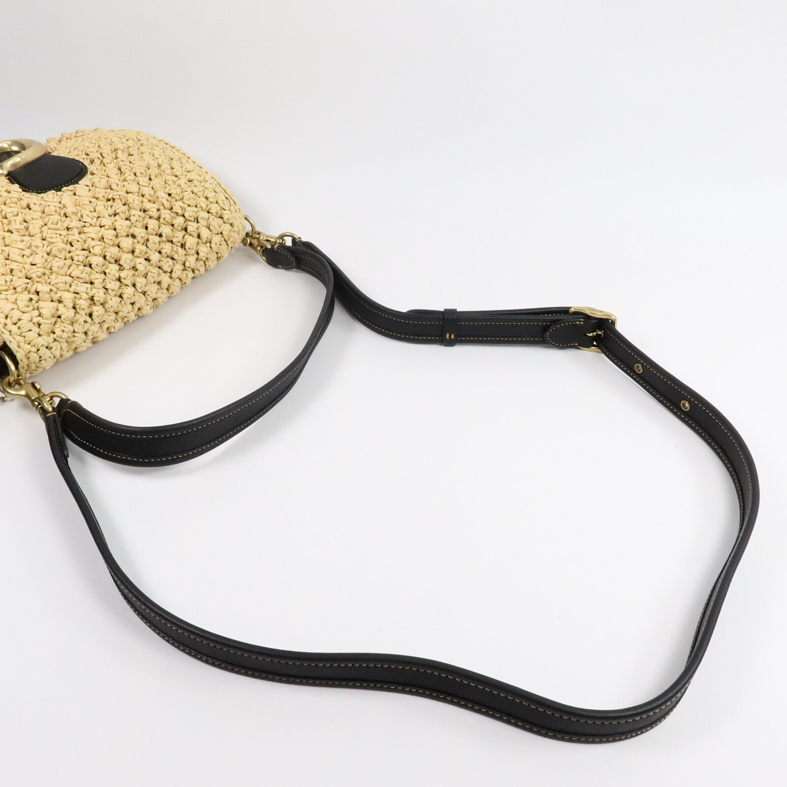 COACH 藤料Shoulder Bag肩背袋