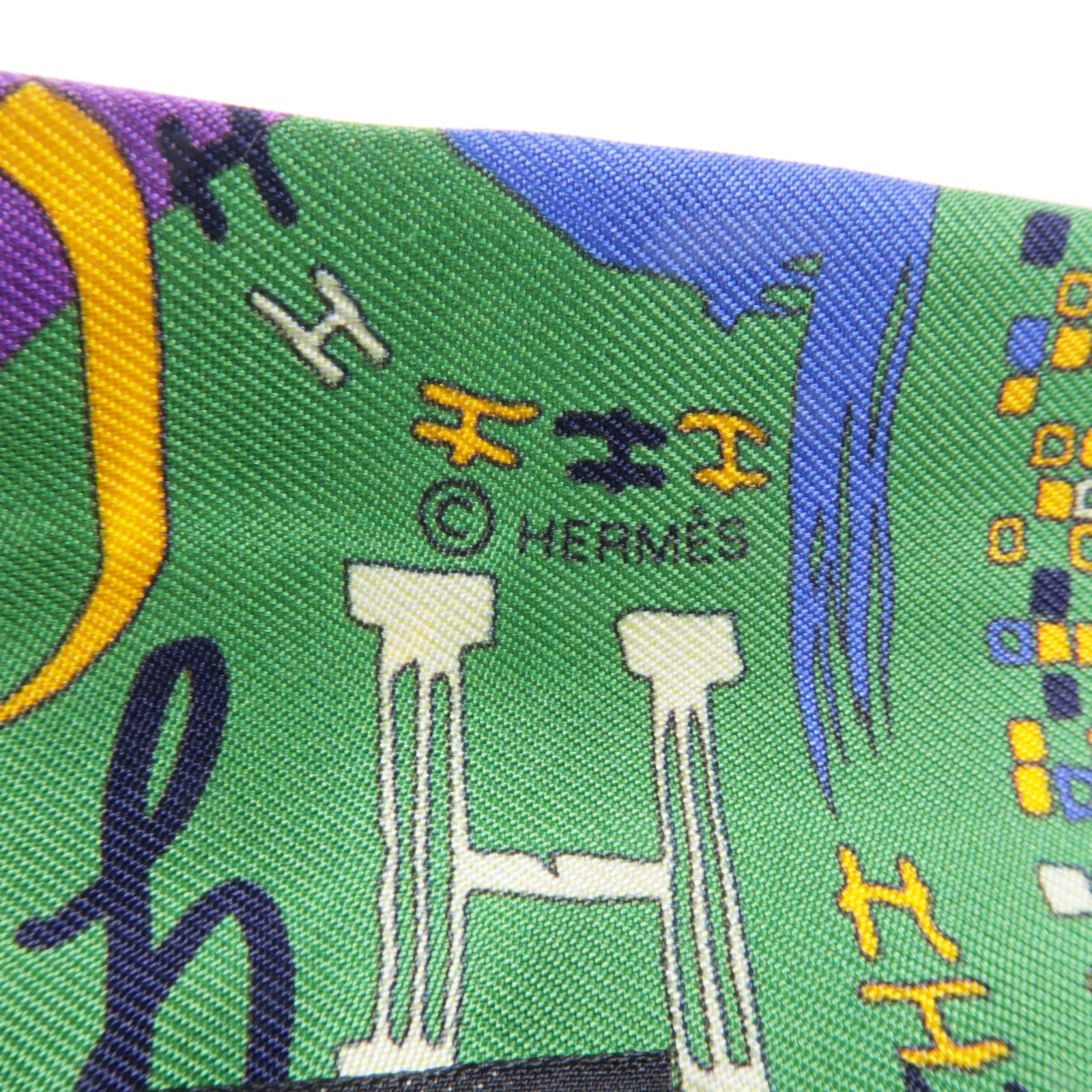 HERMES 絲質Twilly絲巾