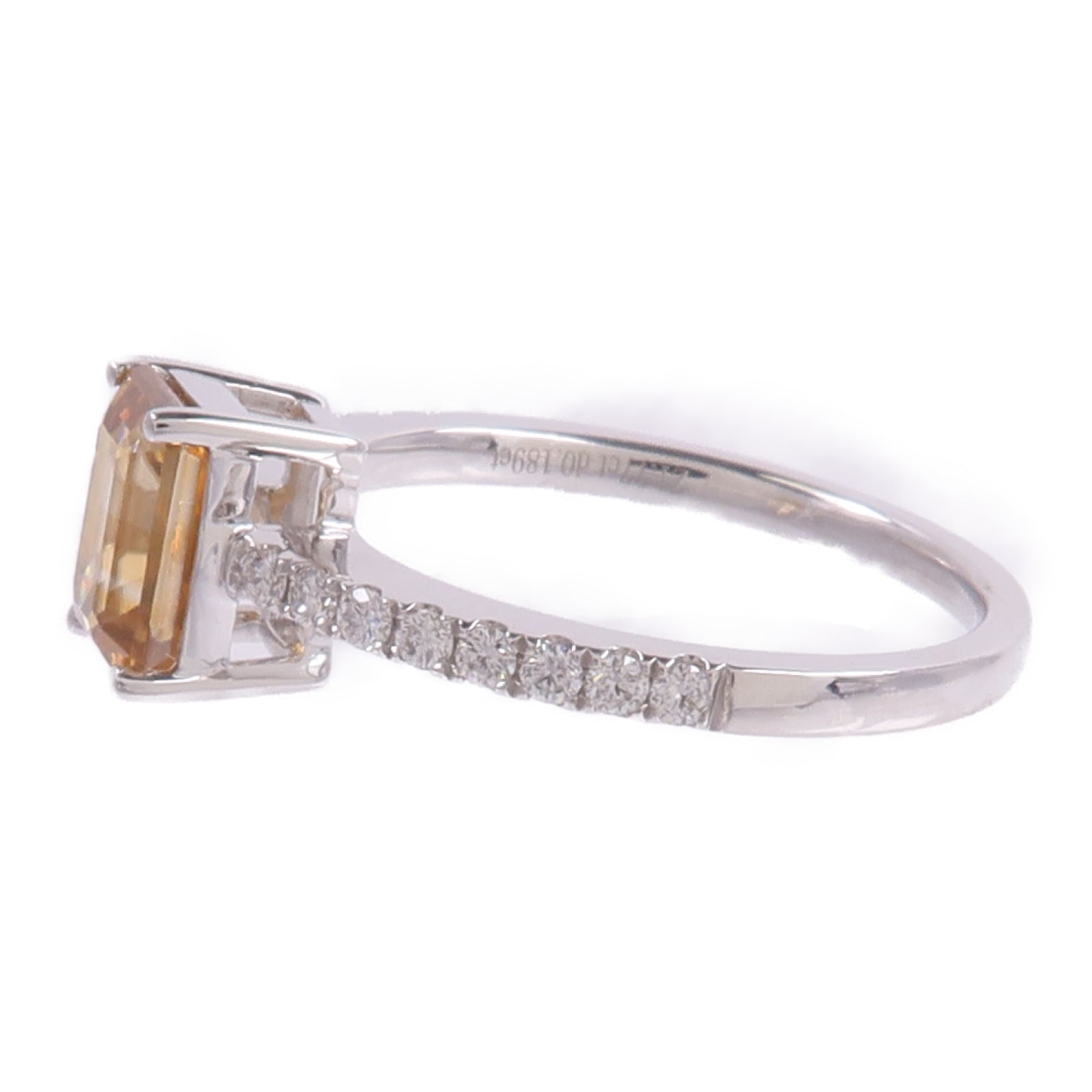 JEWELRY 18K白金Zircon Diamond Ring鋯石/鑽石戒指