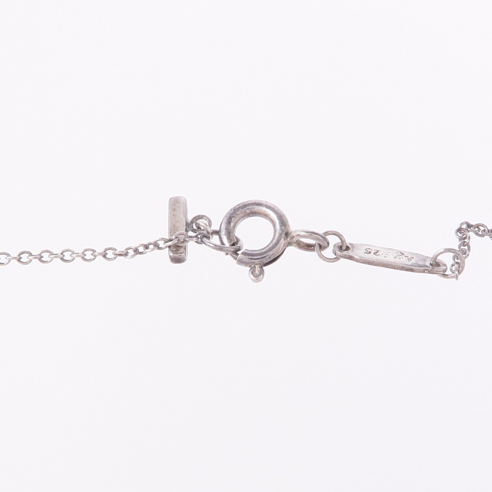 TIFFANY＆CO 925純銀T Smile Necklace項鍊