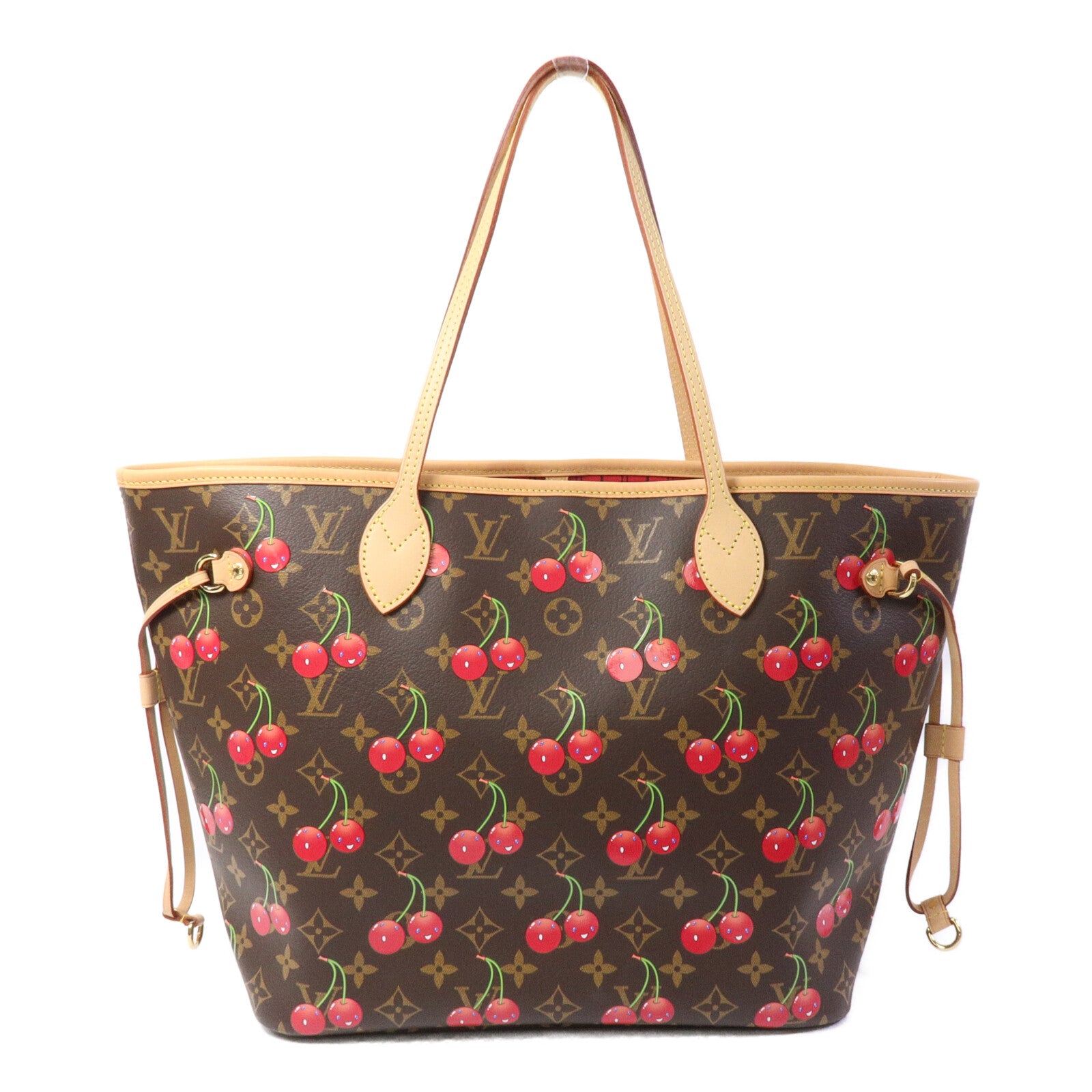 LOUIS VUITTON Monogram Cherry LV x TM Cherry Neverfull MM手挽袋