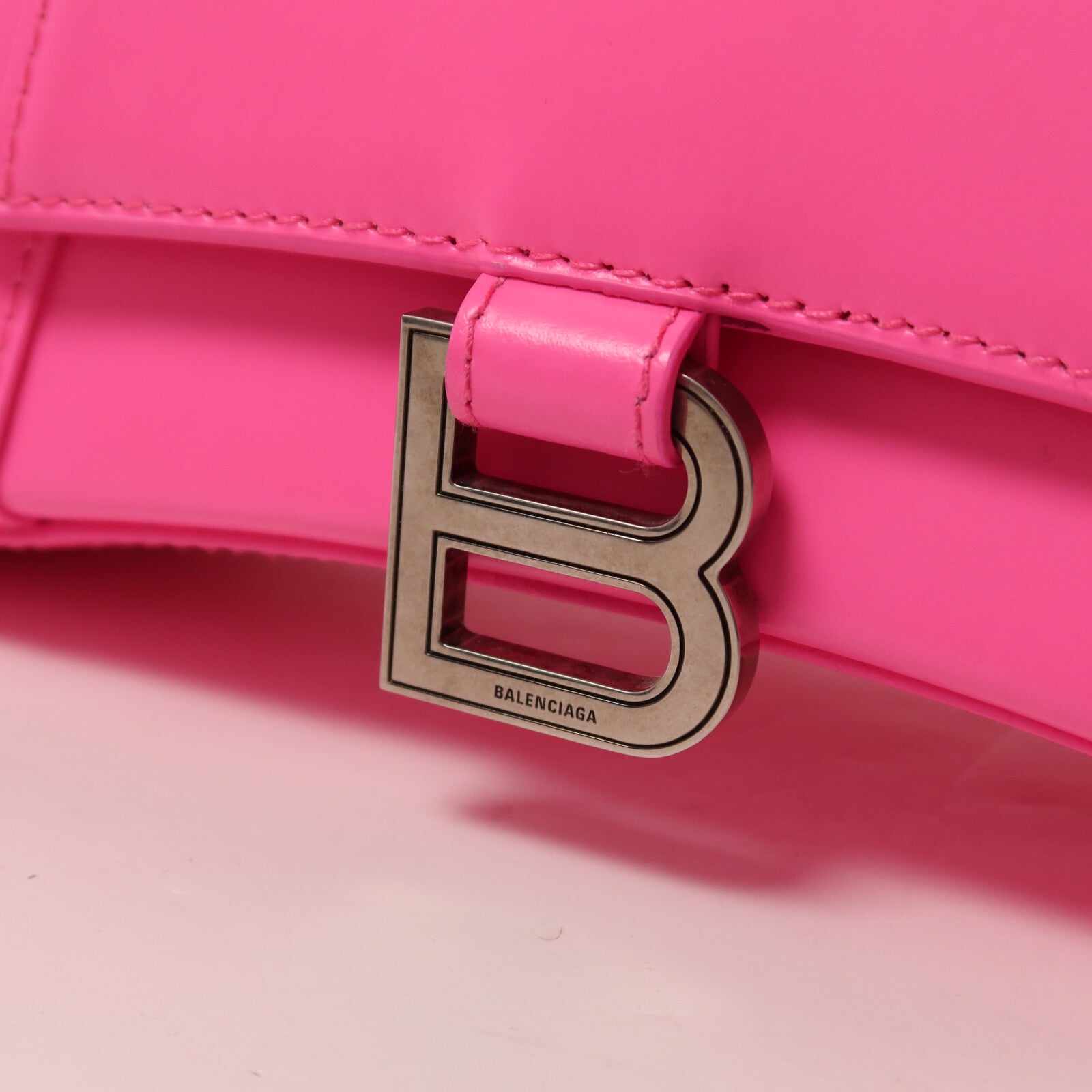 BALENCIAGA 【激減優惠】牛皮皮革Hourglass HandBag Small手挽肩背兩用袋