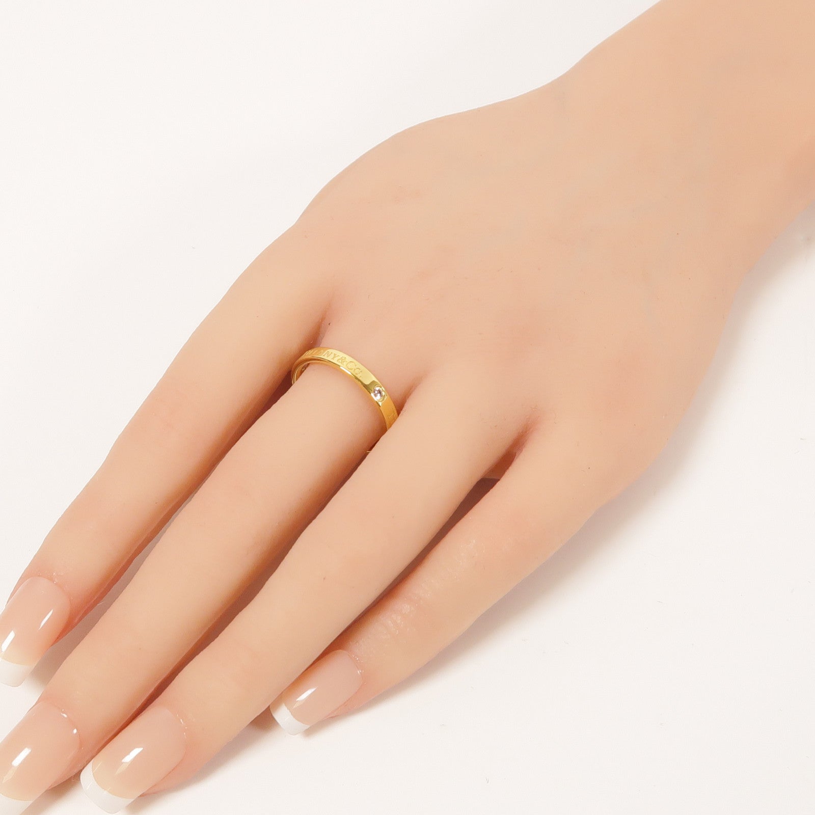 TIFFANY＆CO 18K金Diamond Ring戒指US#8