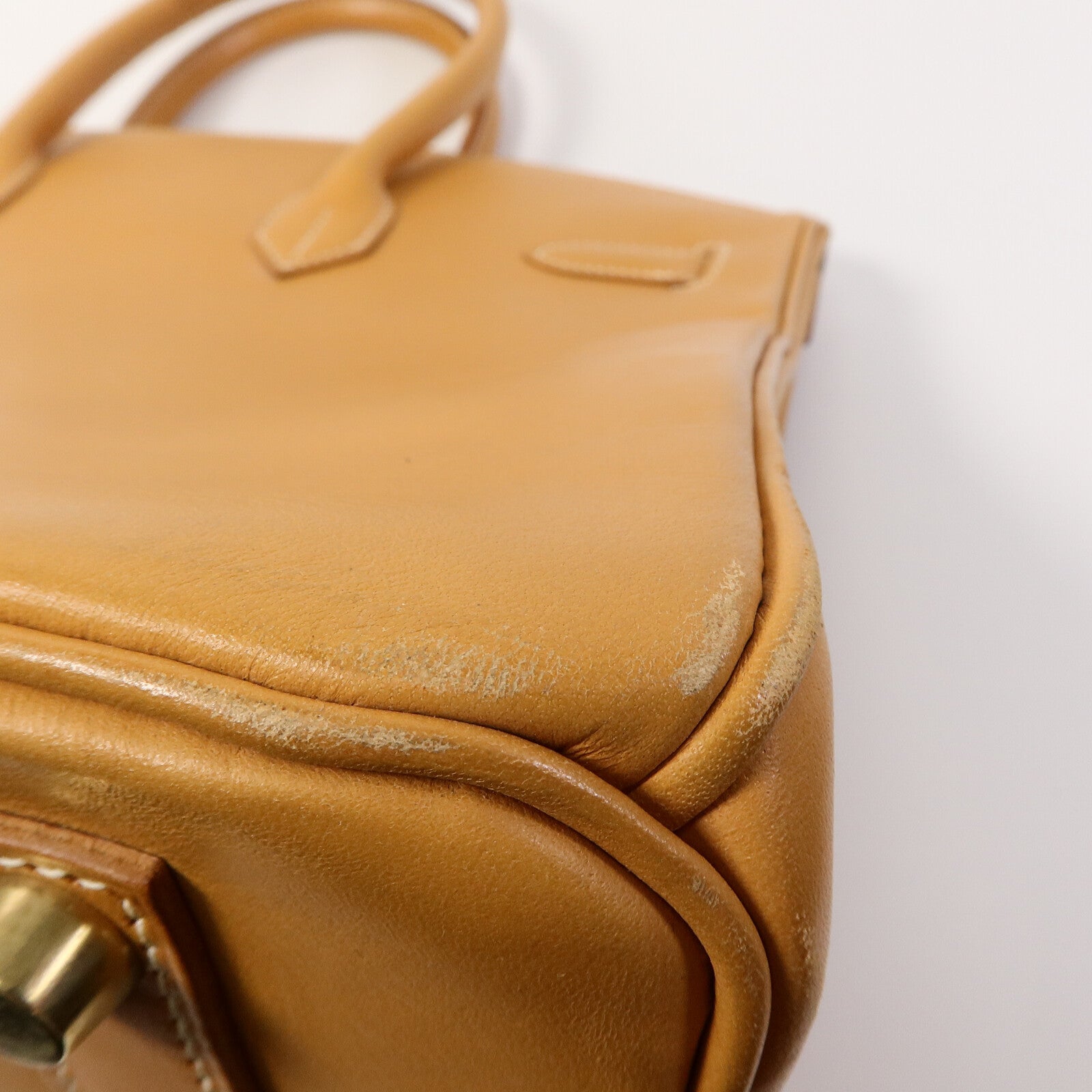 HERMES Gulliver皮革Birkin 35手挽袋Beige