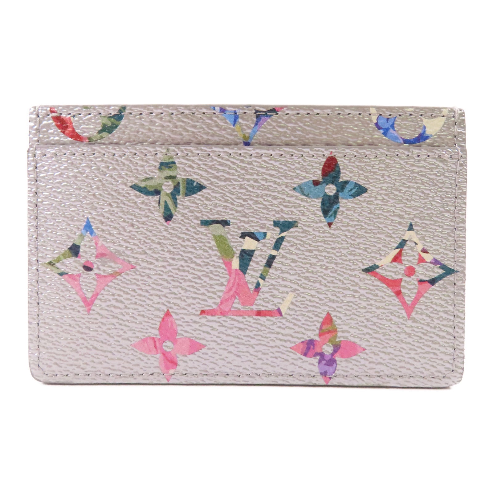 LOUIS VUITTON Monogram Metallic Garden Card Case卡片套