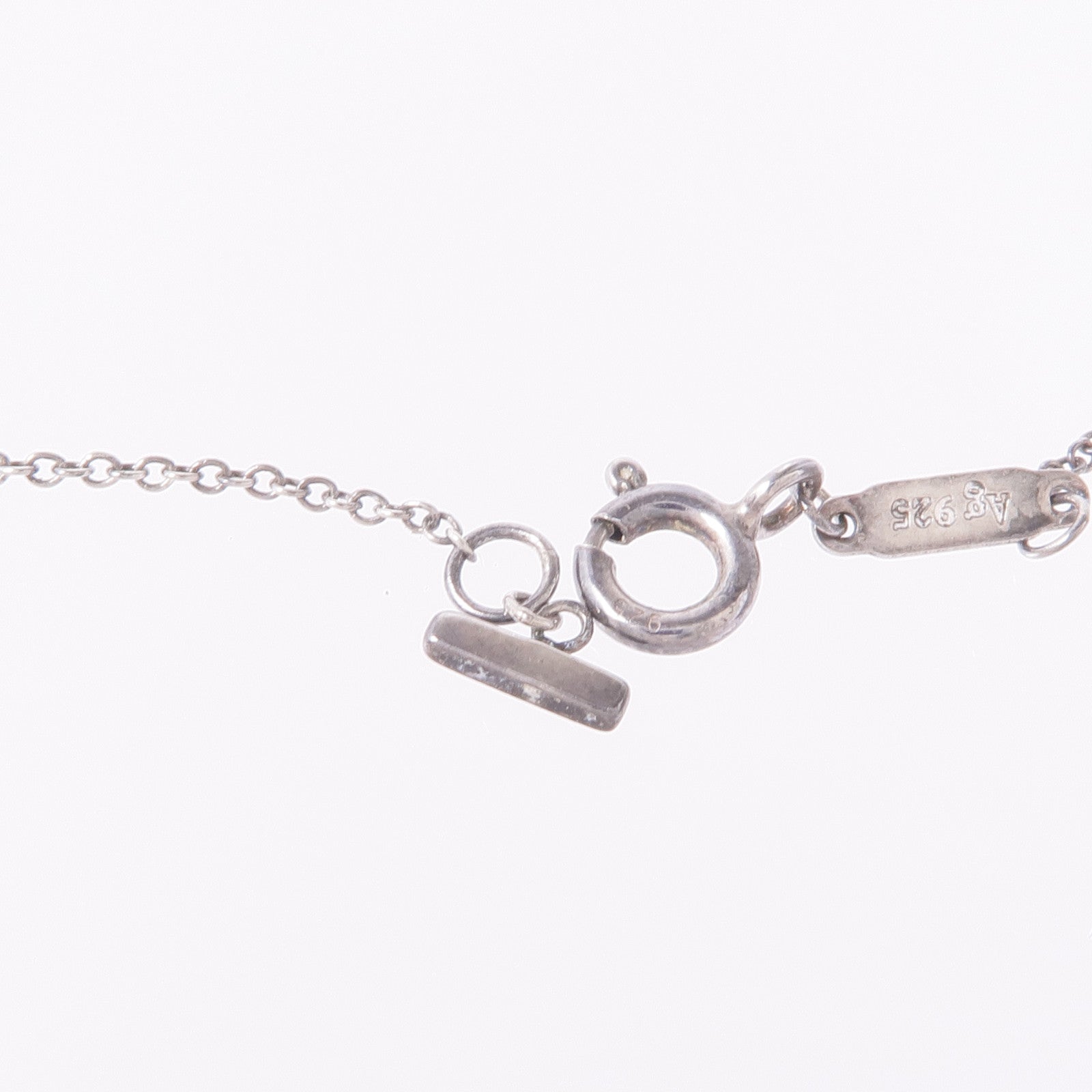TIFFANY＆CO 925純銀T Smile Necklace項鍊