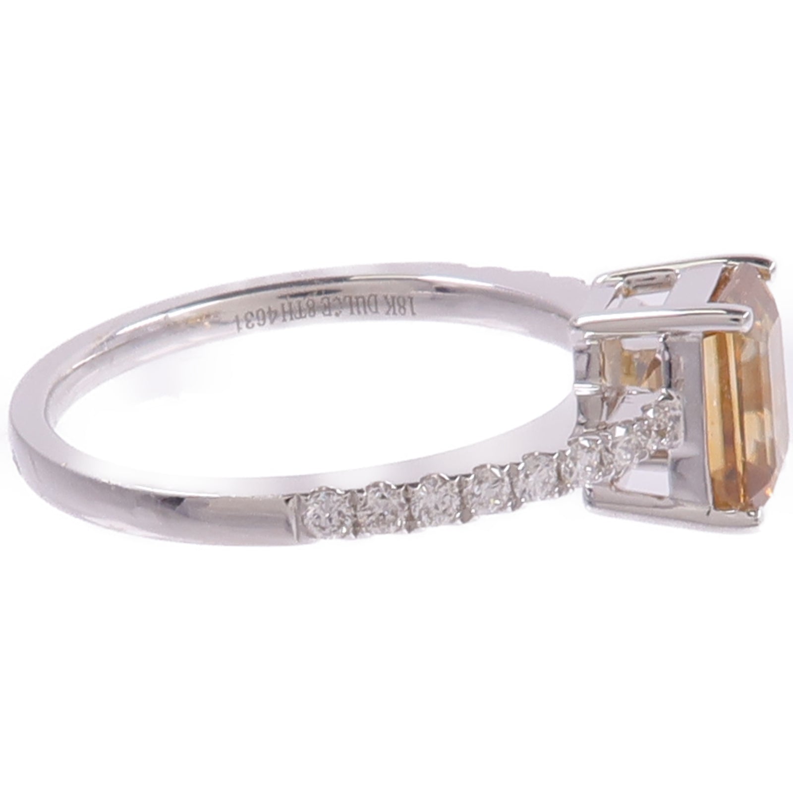 JEWELRY 18K白金Zircon Diamond Ring鋯石/鑽石戒指
