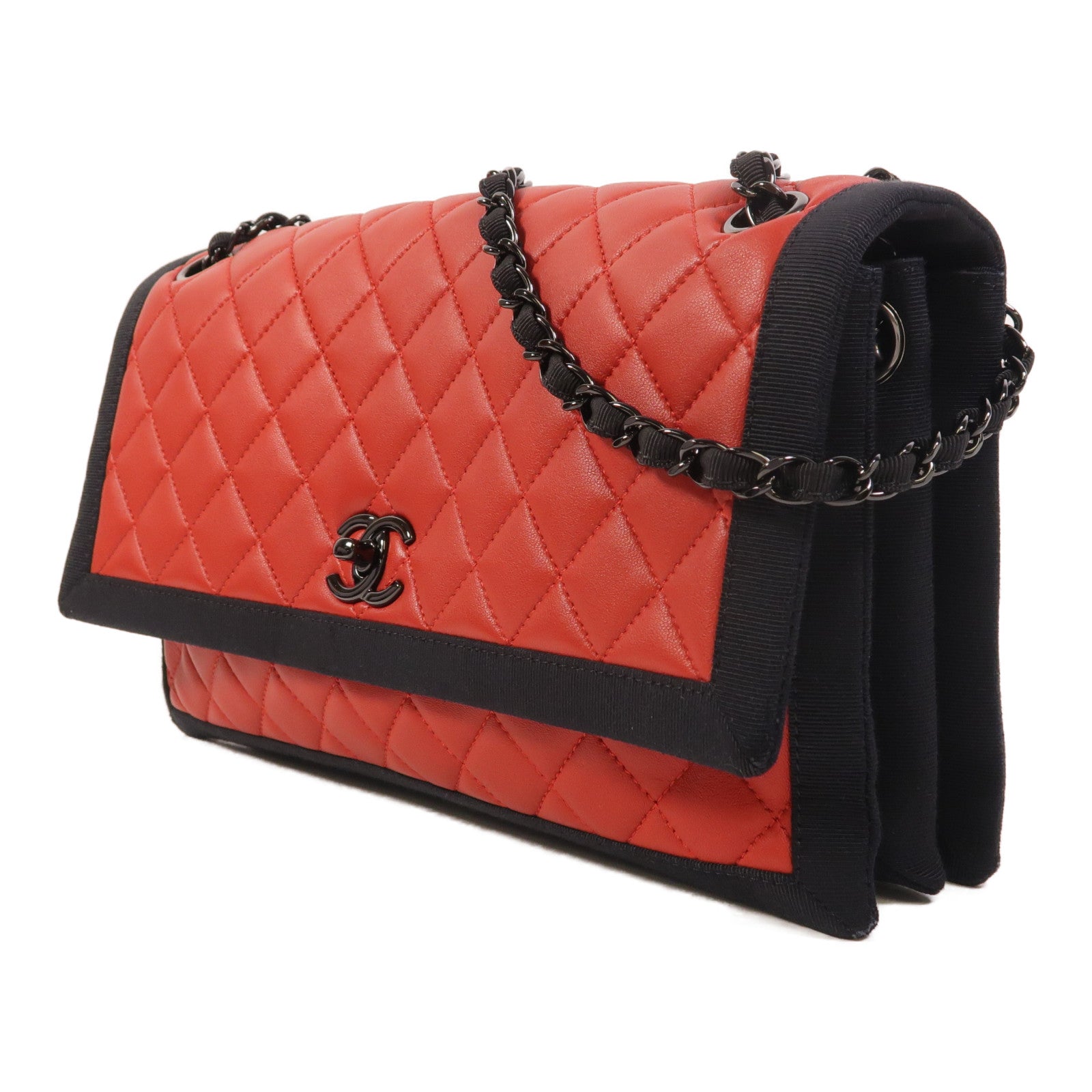 CHANEL 羊皮皮革Chain Shoulder鏈帶肩背袋