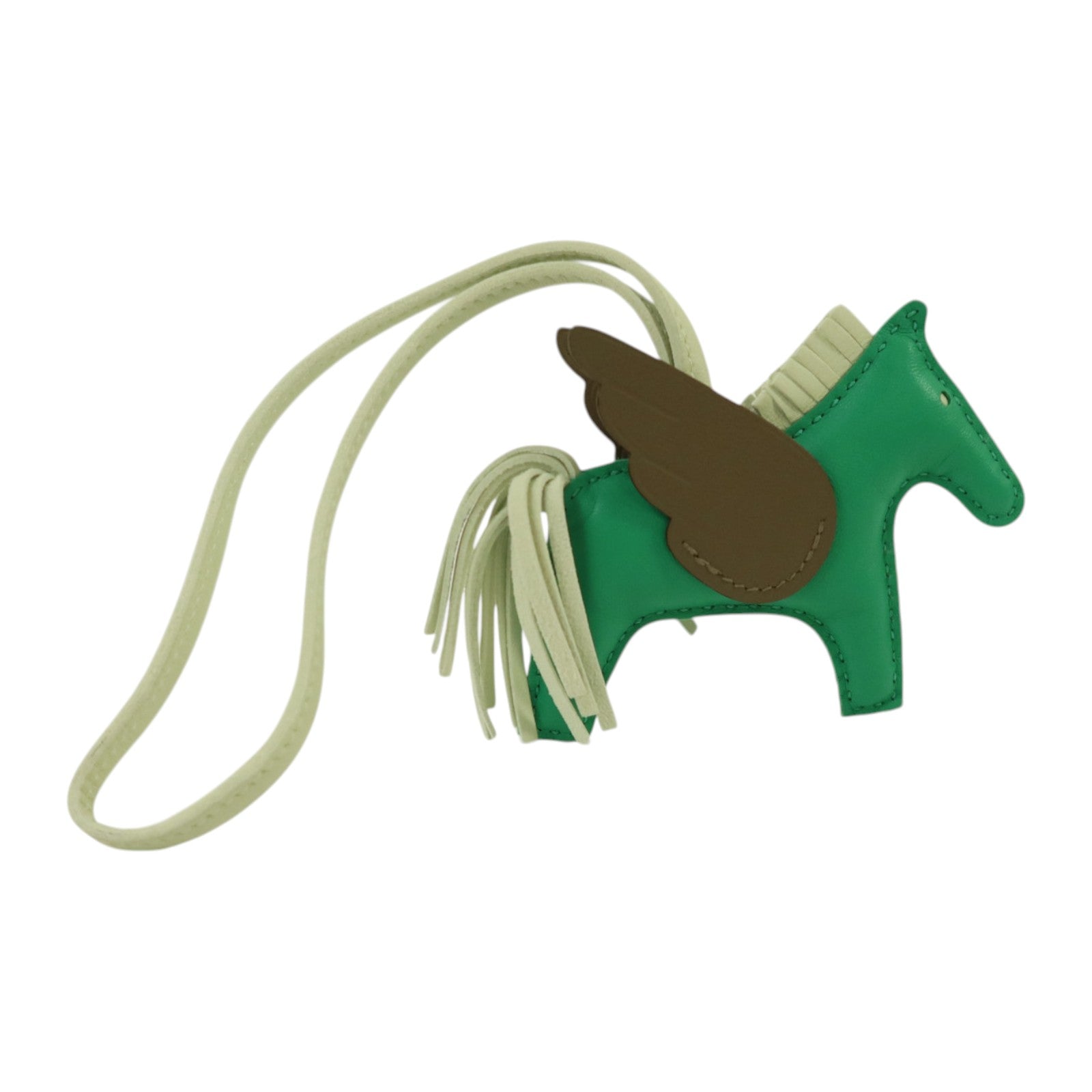 HERMES Milo皮革Rodeo Pegase PM掛飾Menthe/Vert Fizz/Eto