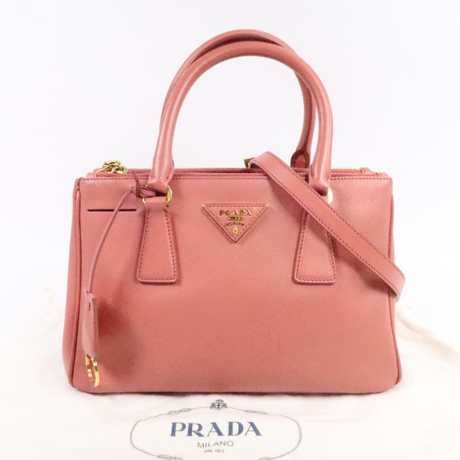 PRADA 牛皮皮革2 Way Shoulder Bag手挽肩背兩用袋