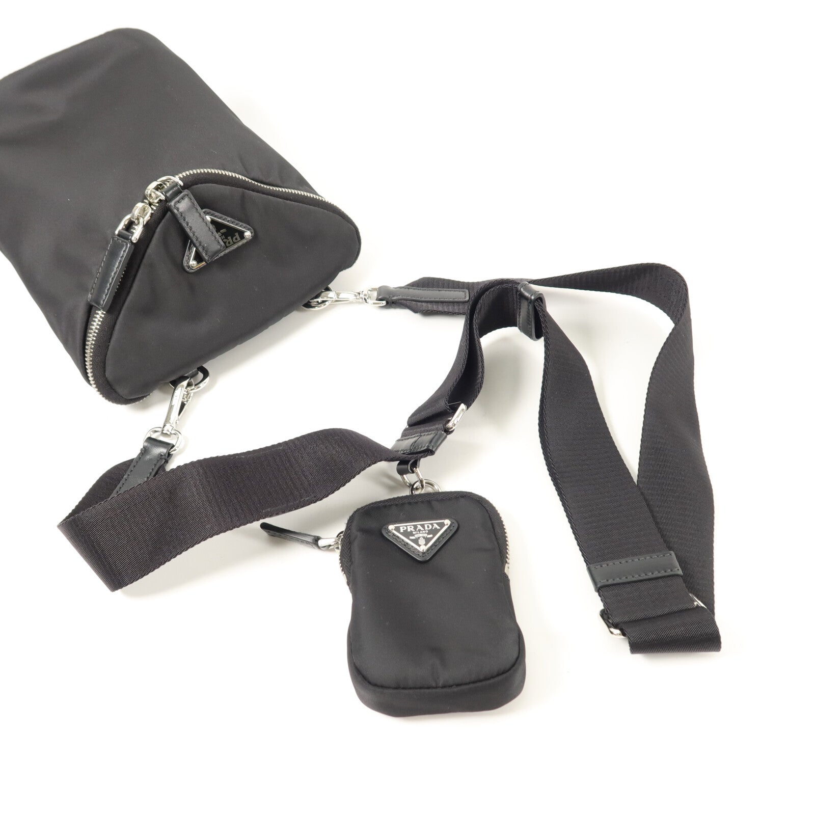 PRADA 尼龍Triangle Classic Crossbody Bag肩背袋