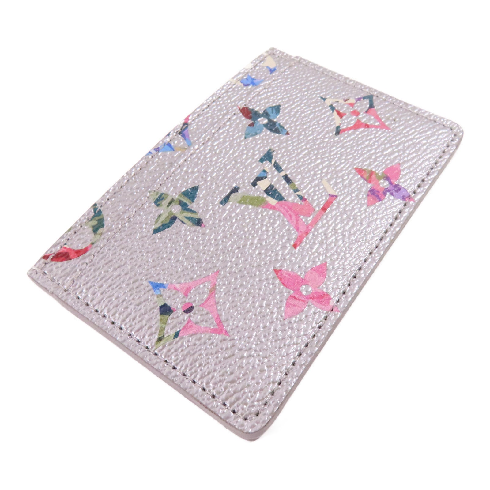 LOUIS VUITTON Monogram Metallic Garden Card Case卡片套